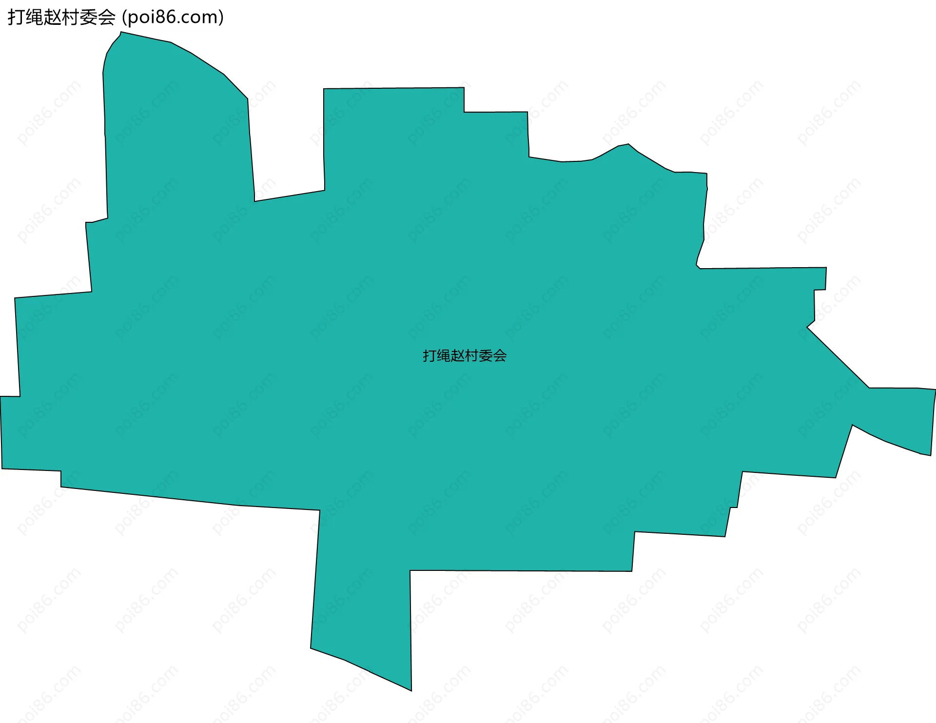 打绳赵村委会边界地图