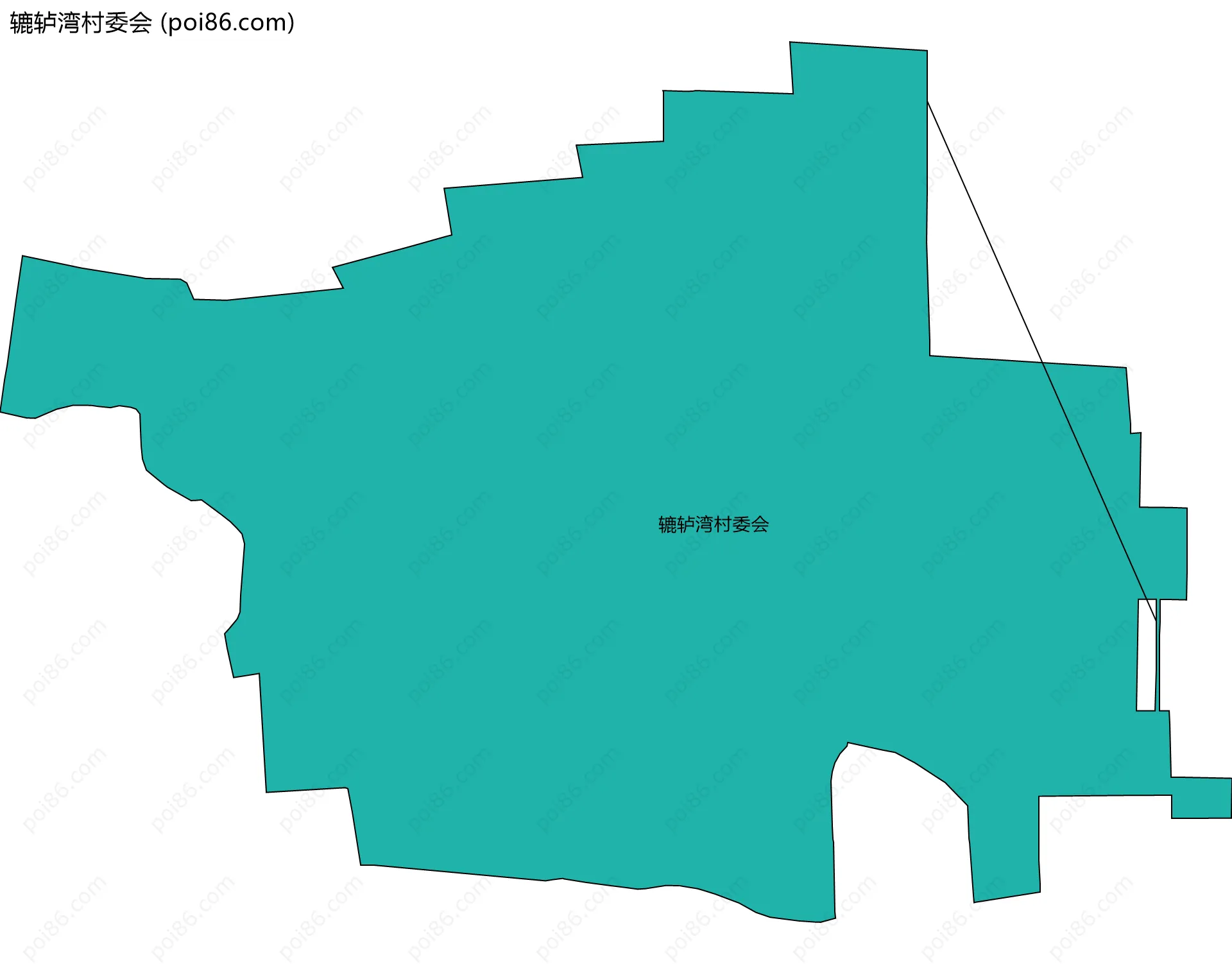 辘轳湾村委会边界地图