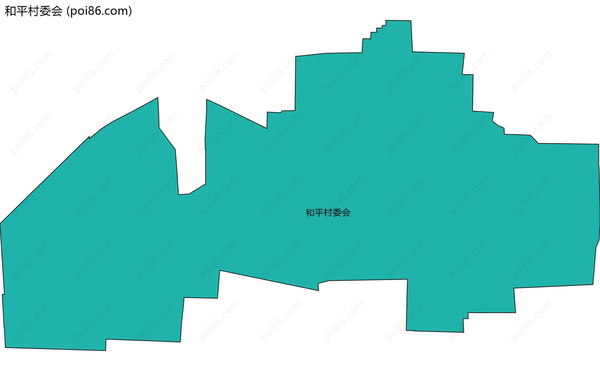 和平村委会边界地图