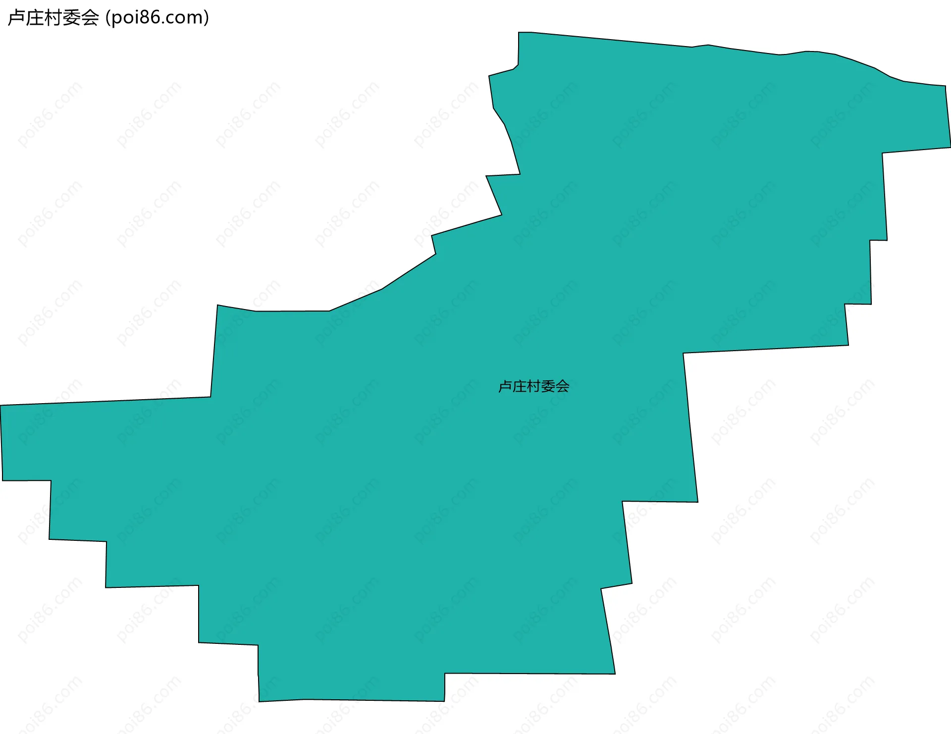卢庄村委会边界地图