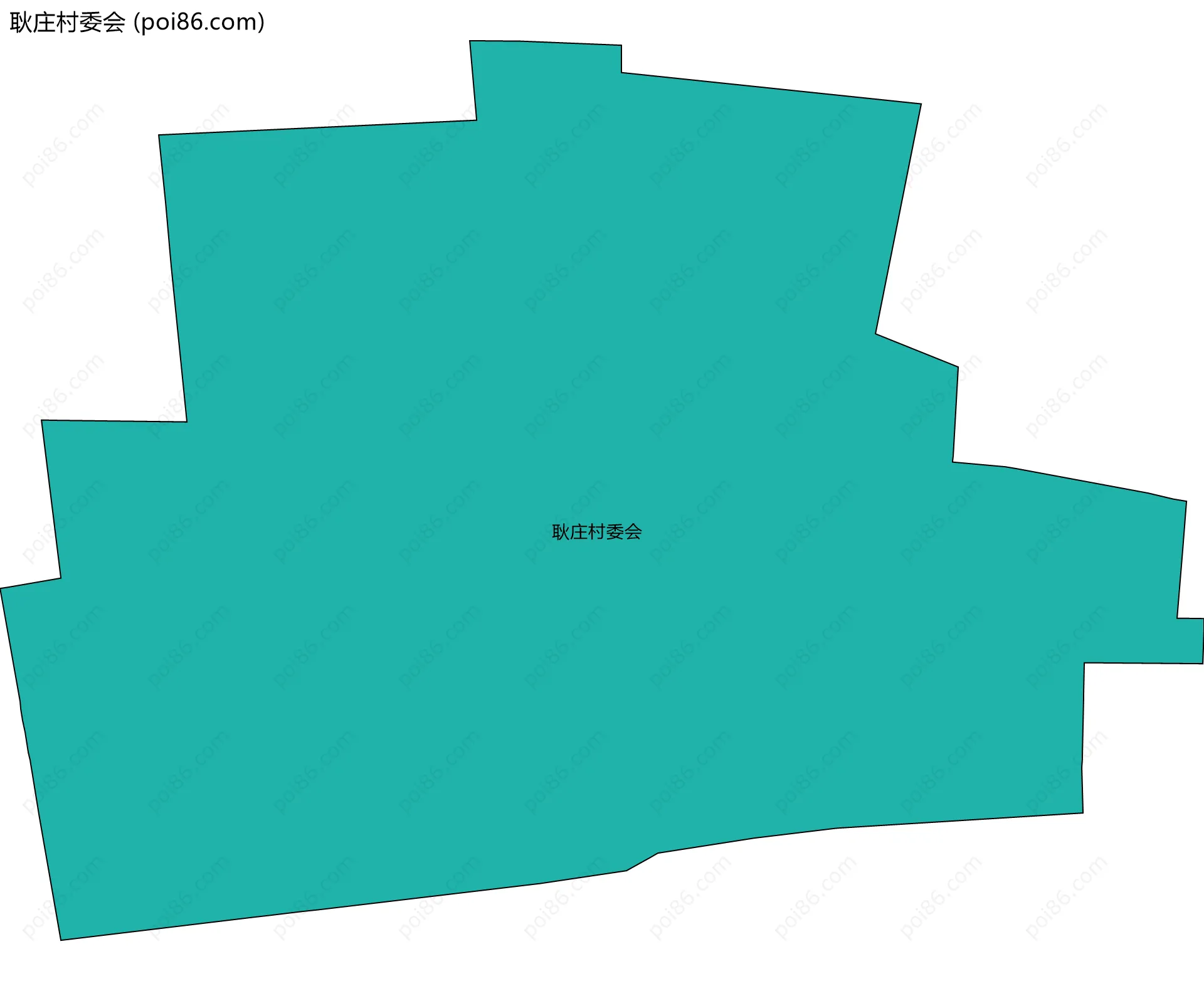 耿庄村委会边界地图