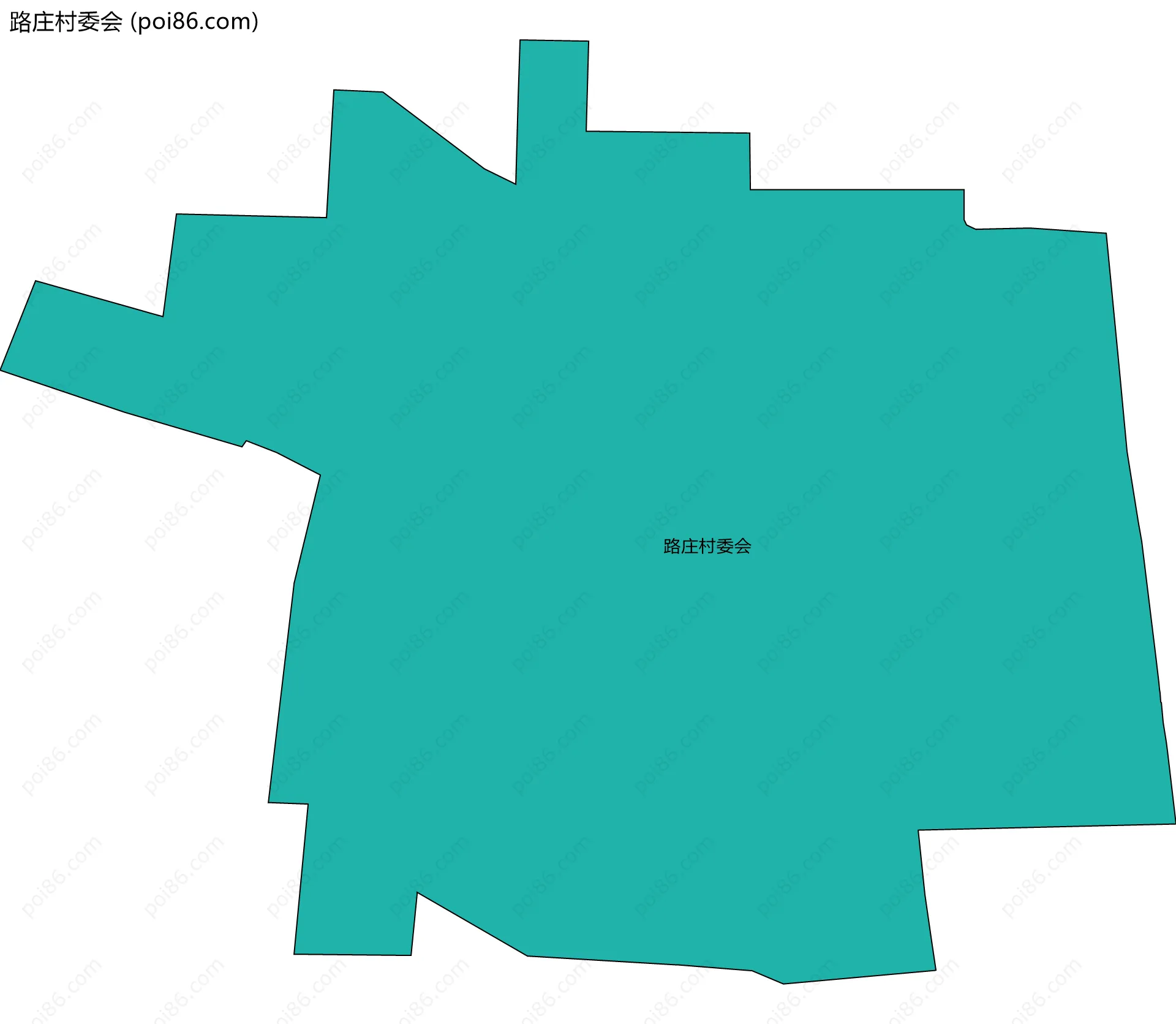 路庄村委会边界地图