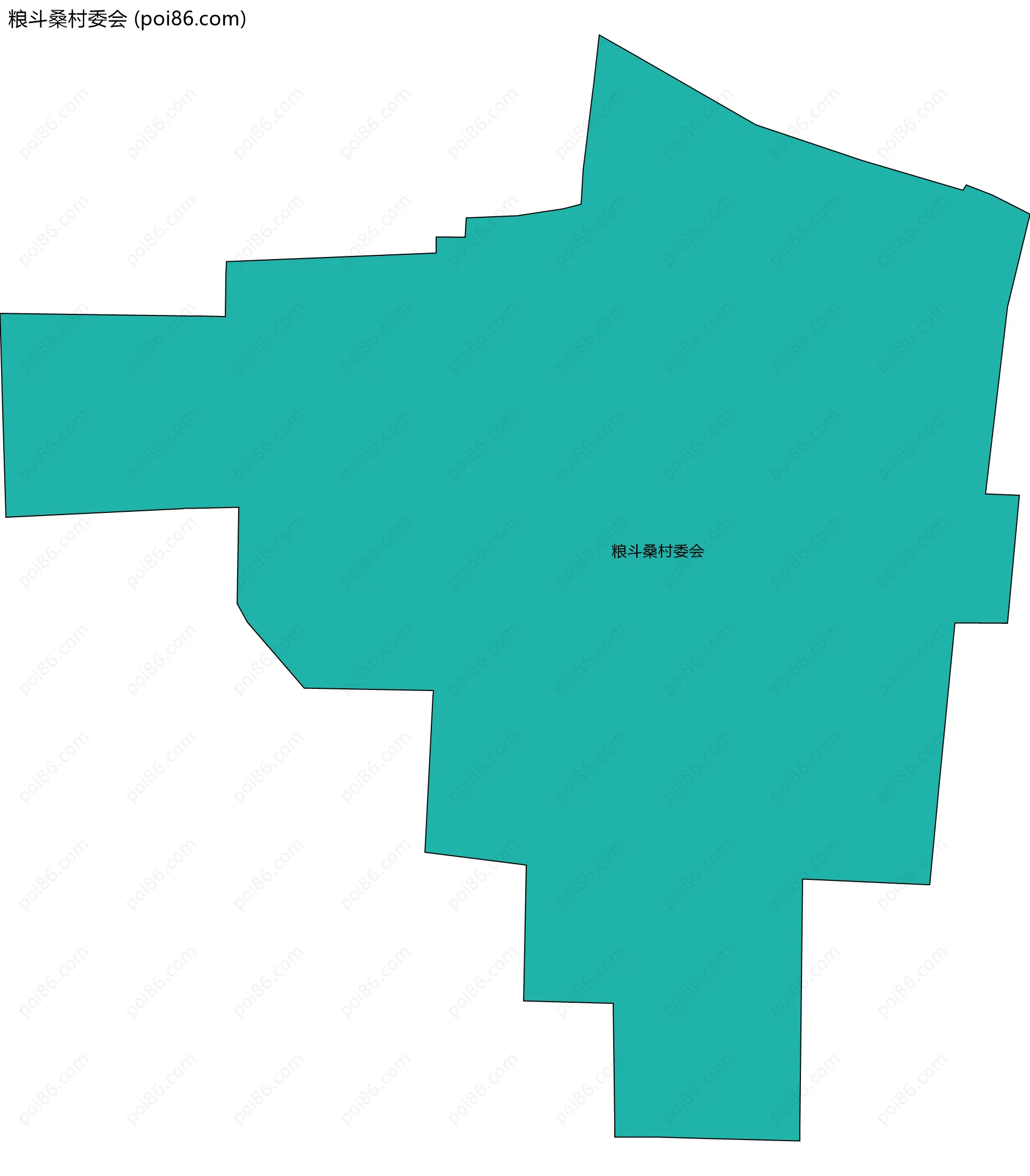 粮斗桑村委会边界地图