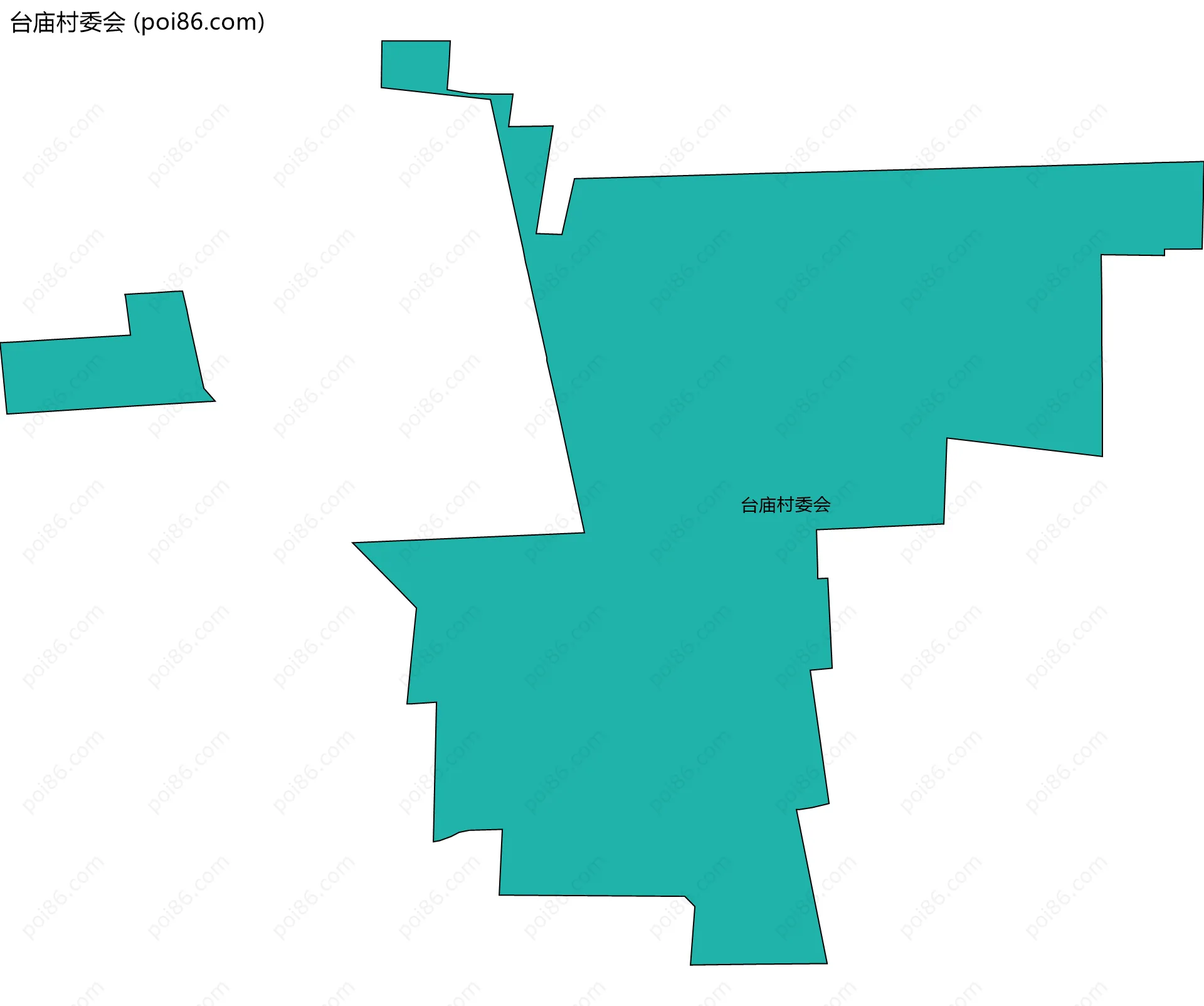 台庙村委会边界地图