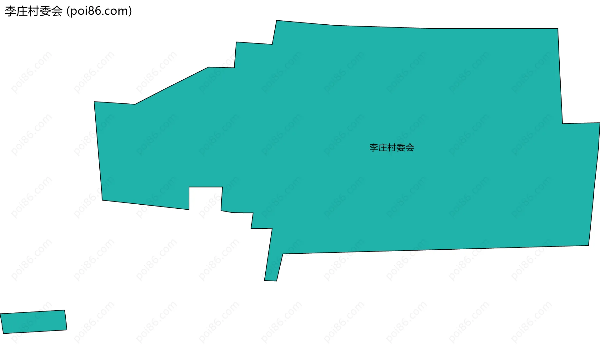李庄村委会边界地图