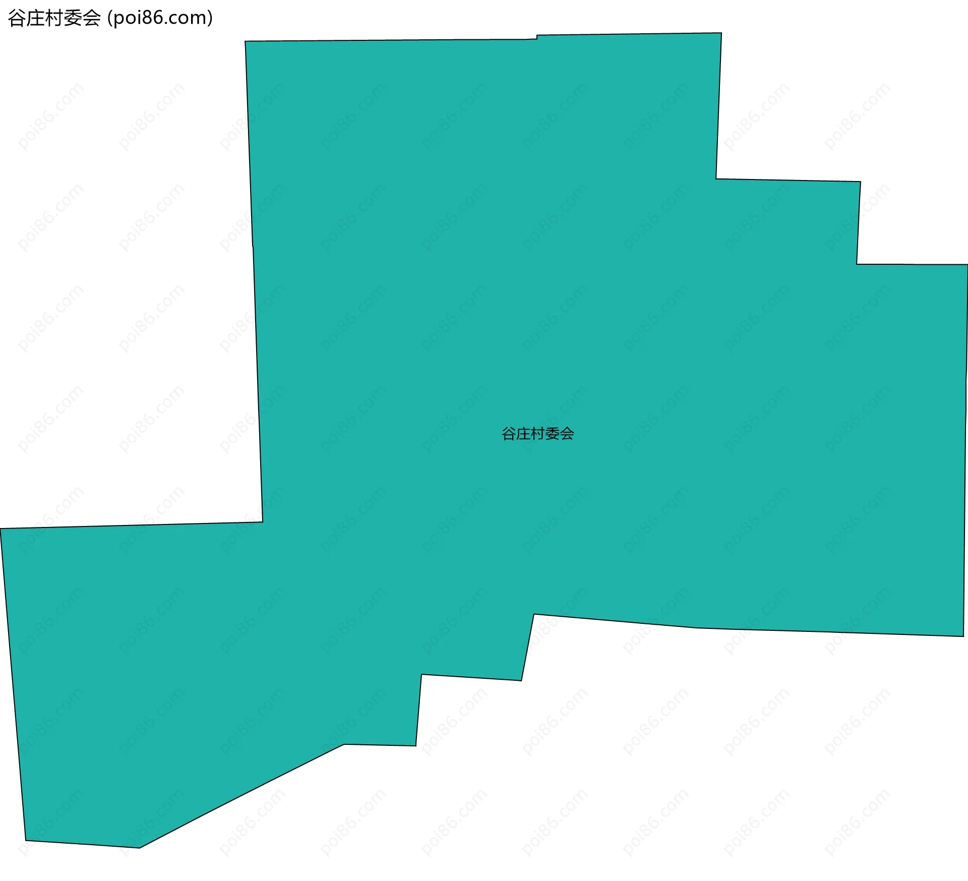 谷庄村委会边界地图
