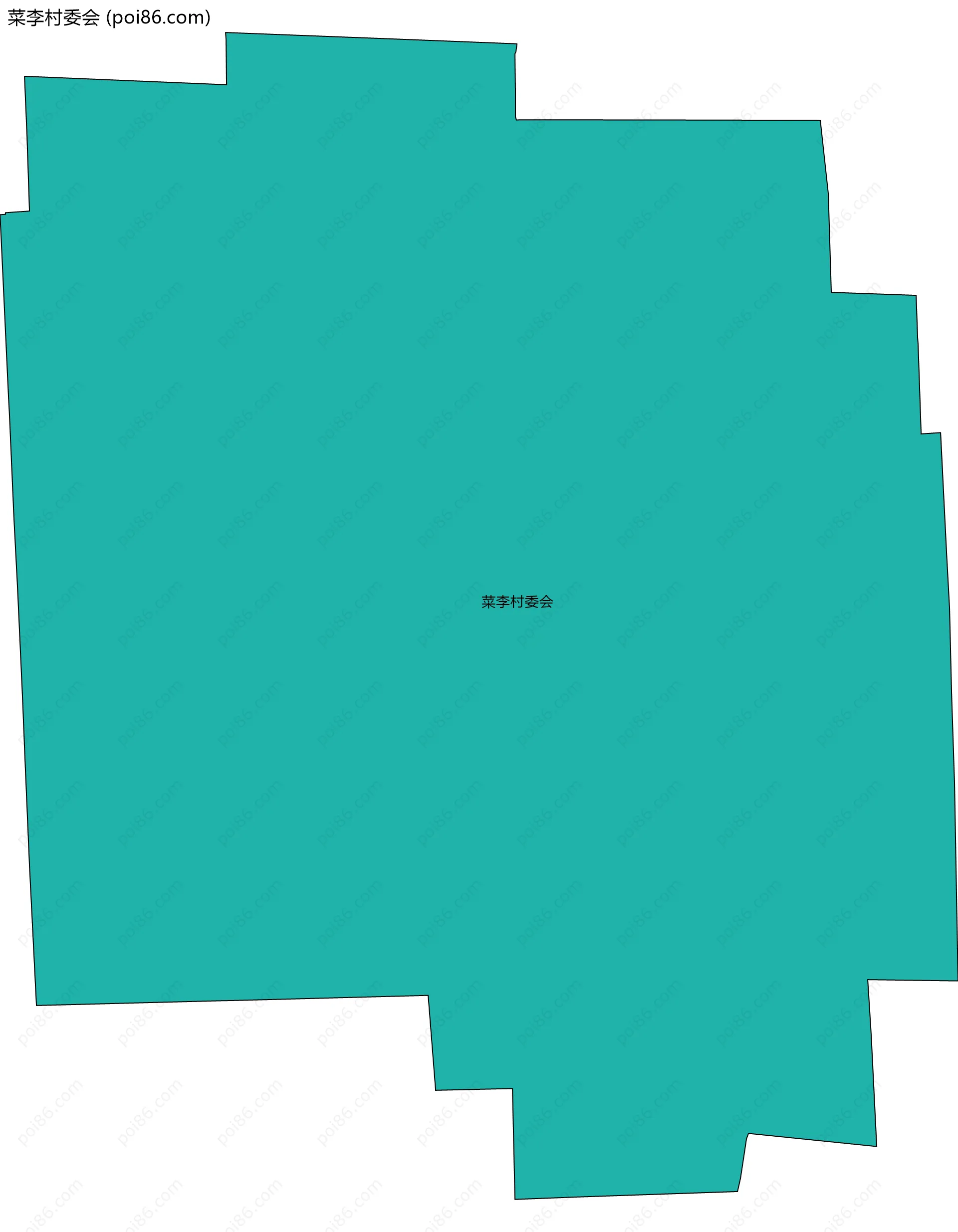 菜李村委会边界地图