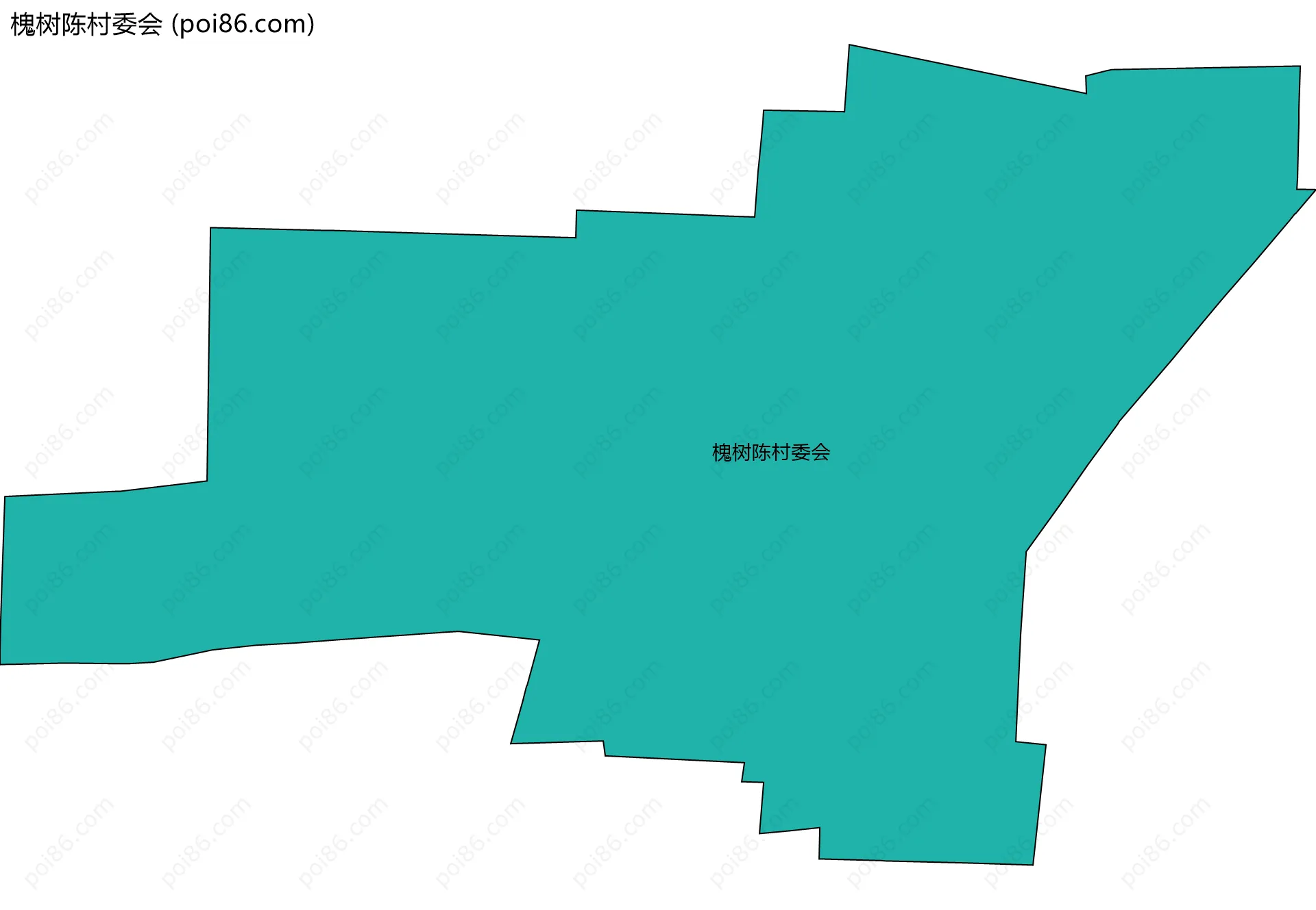 槐树陈村委会边界地图