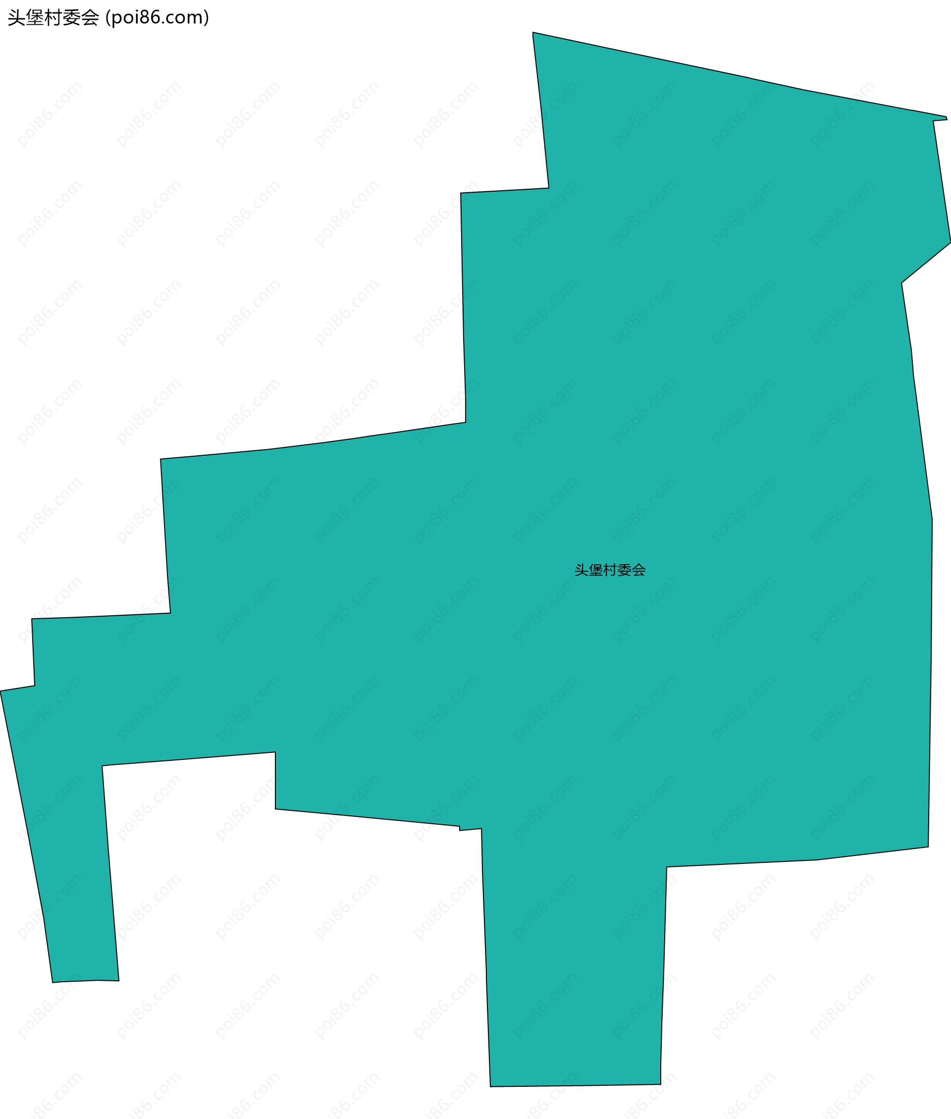 头堡村委会边界地图