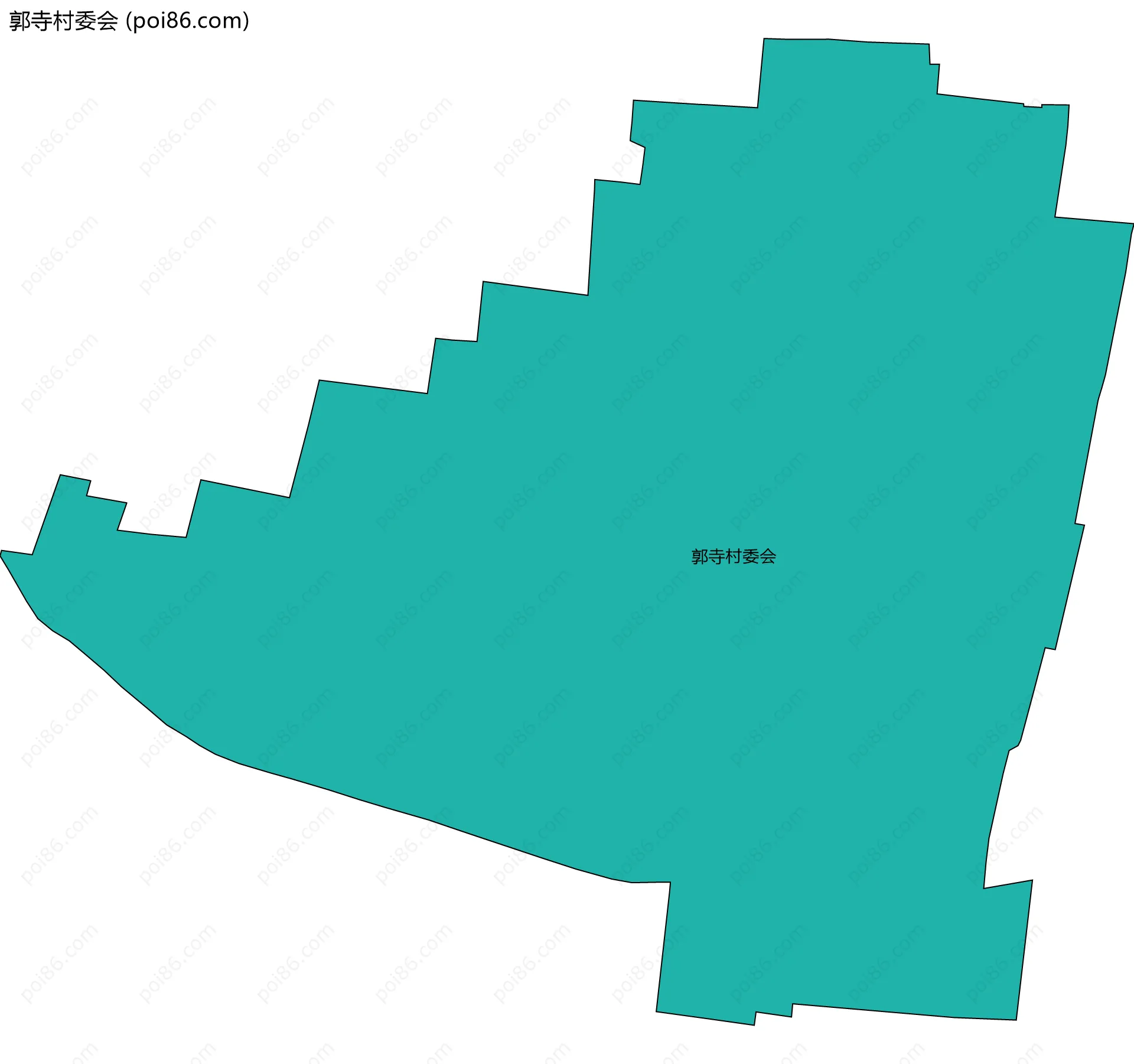 郭寺村委会边界地图