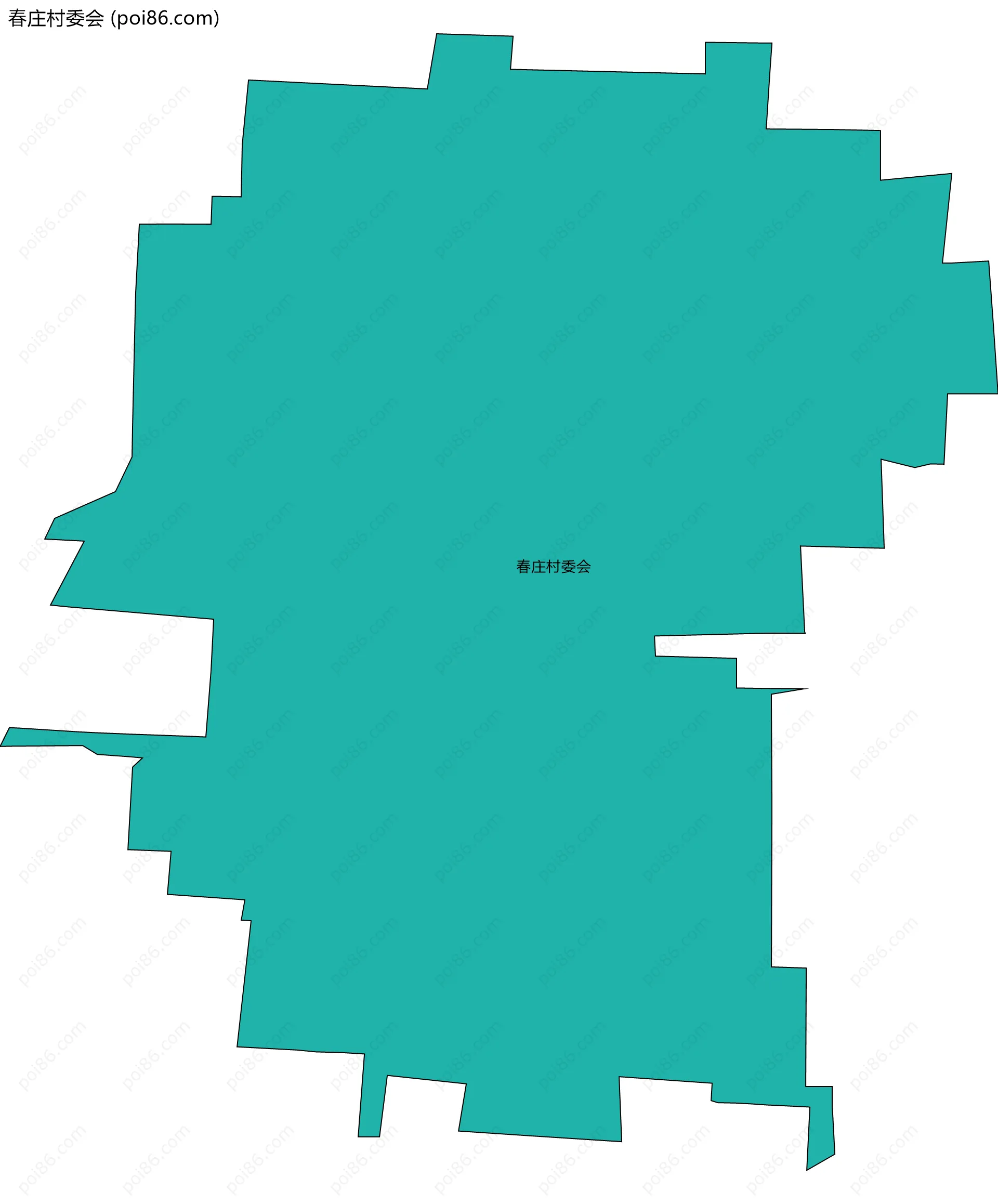 春庄村委会边界地图