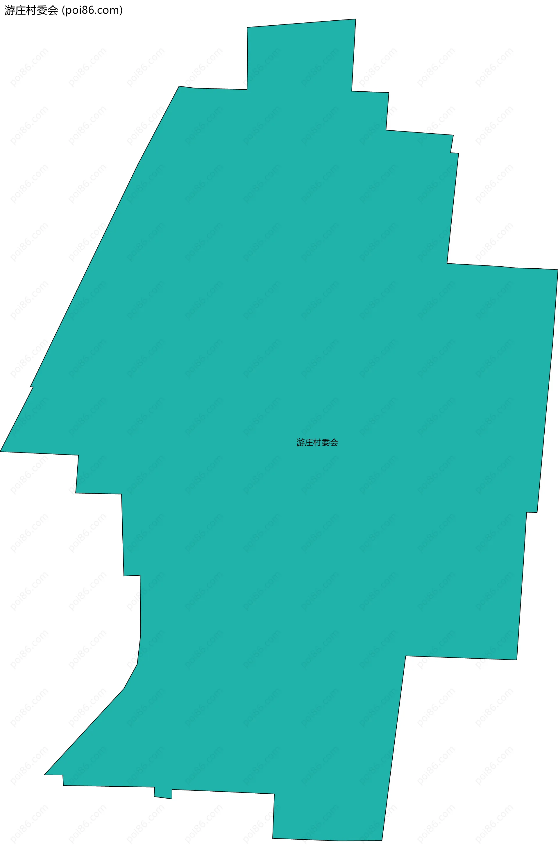 游庄村委会边界地图