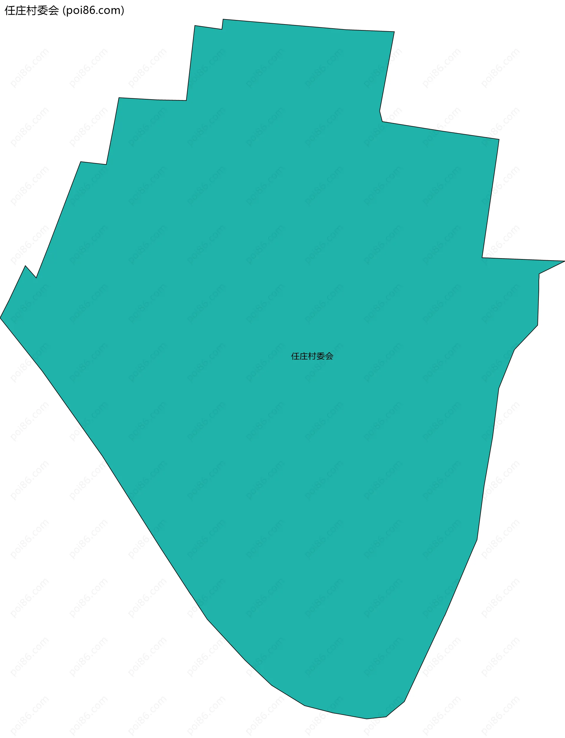 任庄村委会边界地图