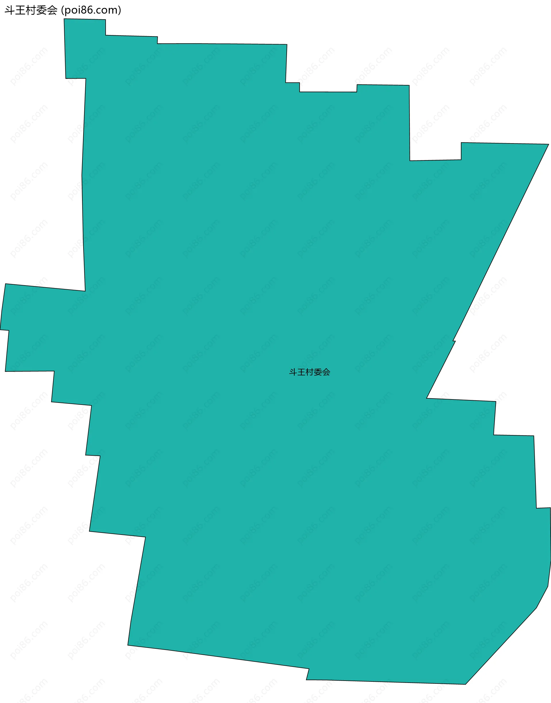 斗王村委会边界地图