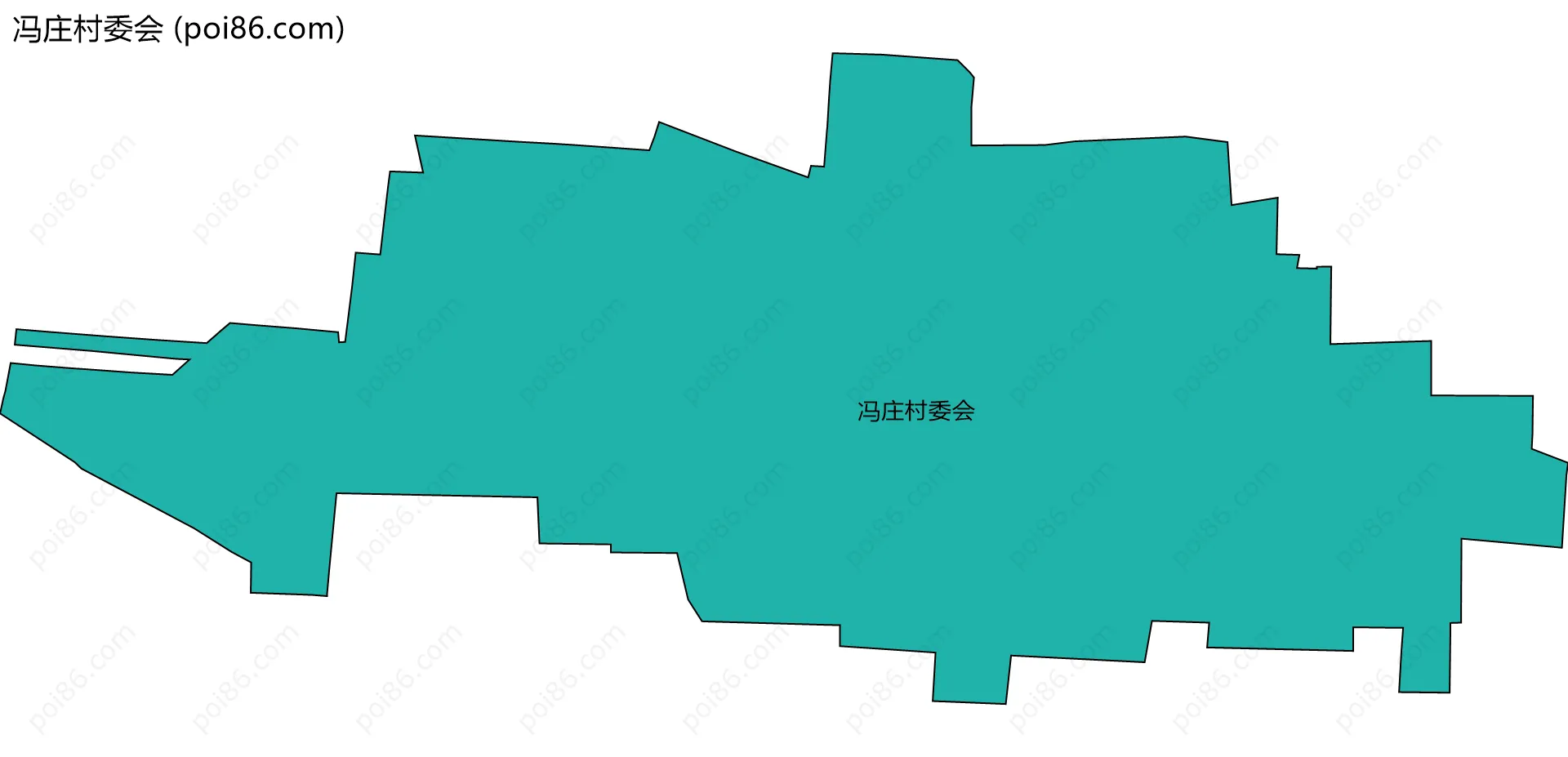 冯庄村委会边界地图
