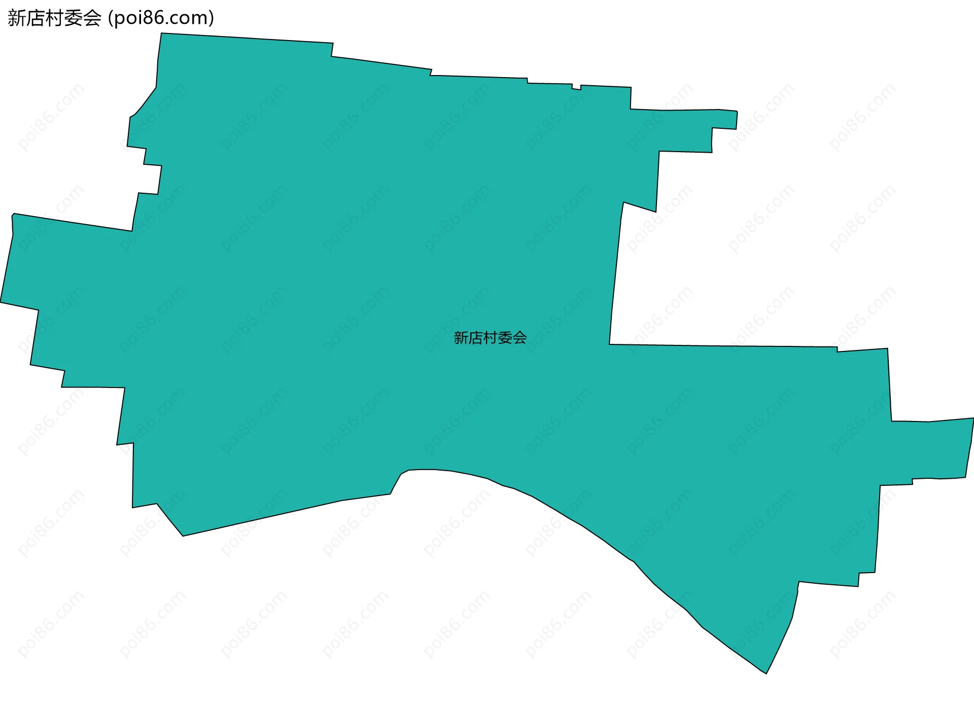 新店村委会边界地图