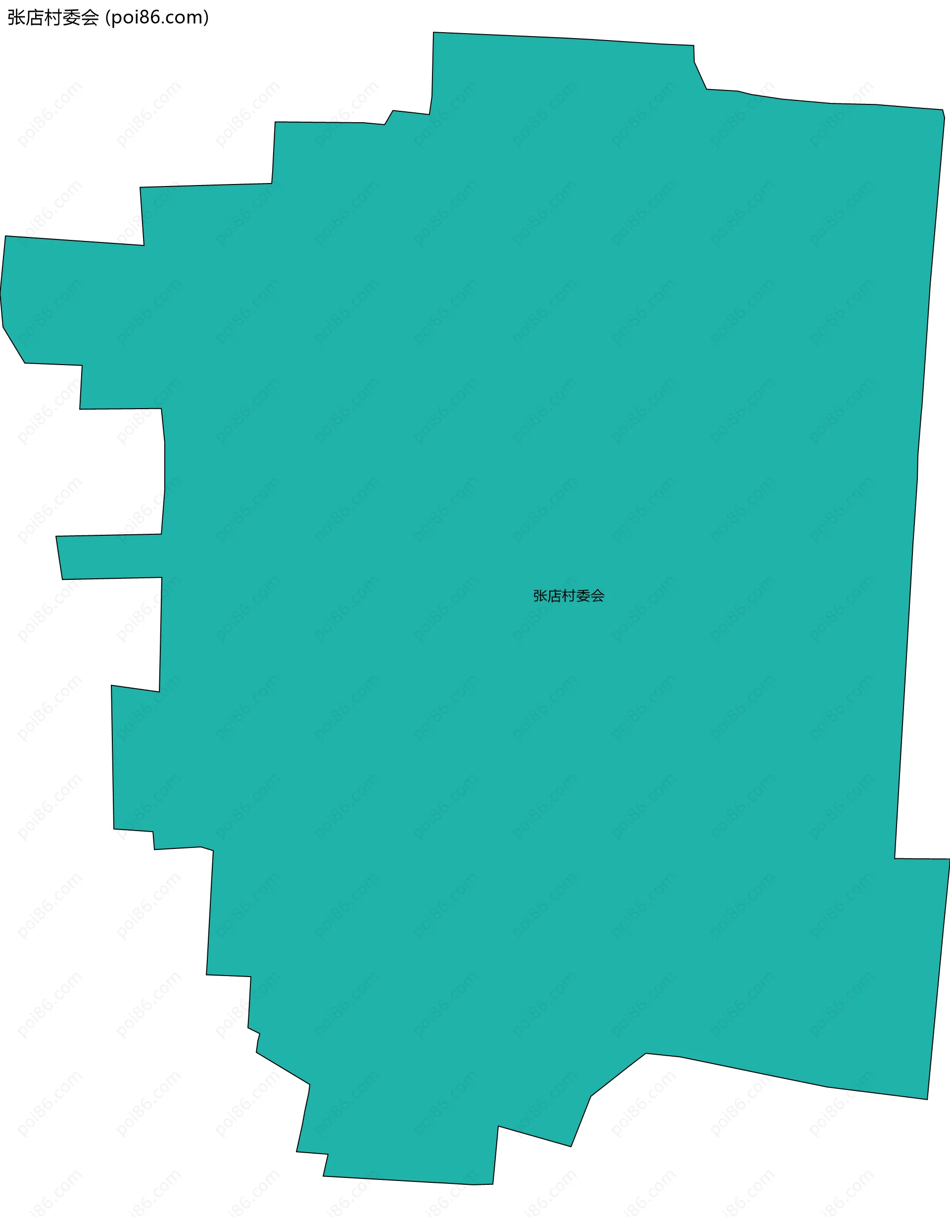 张店村委会边界地图