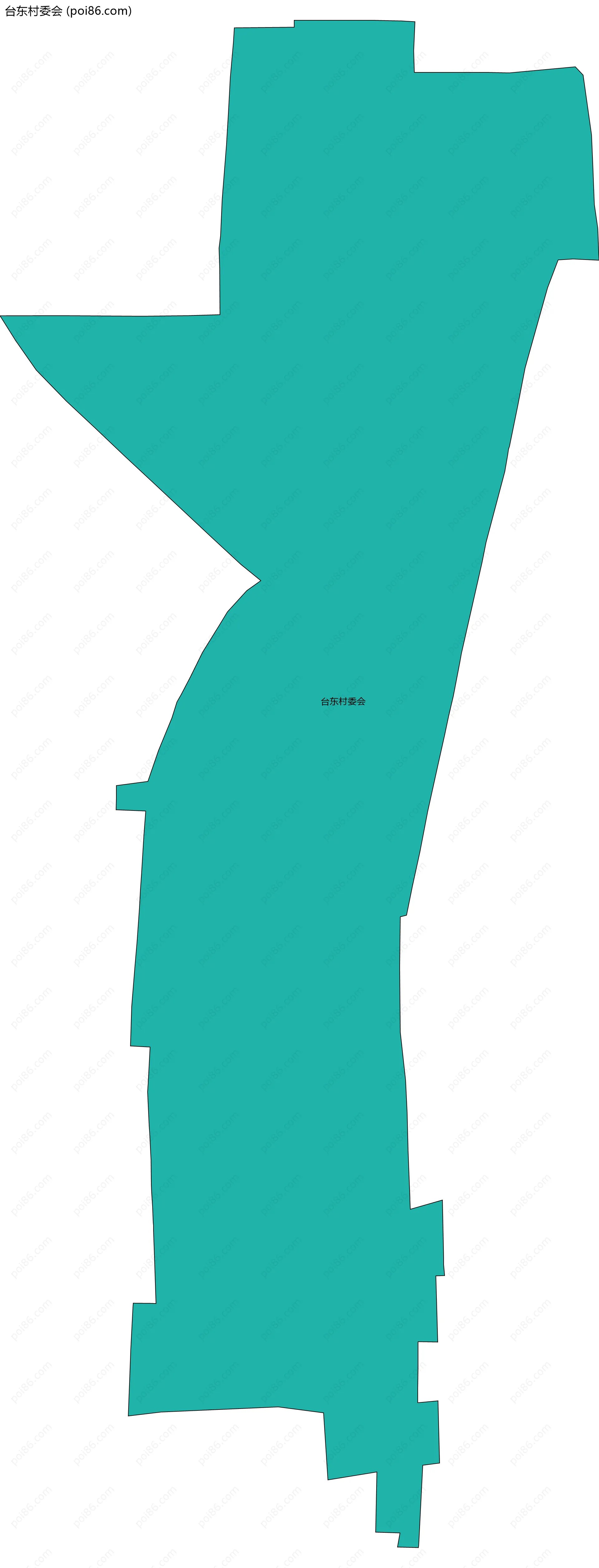 台东村委会边界地图