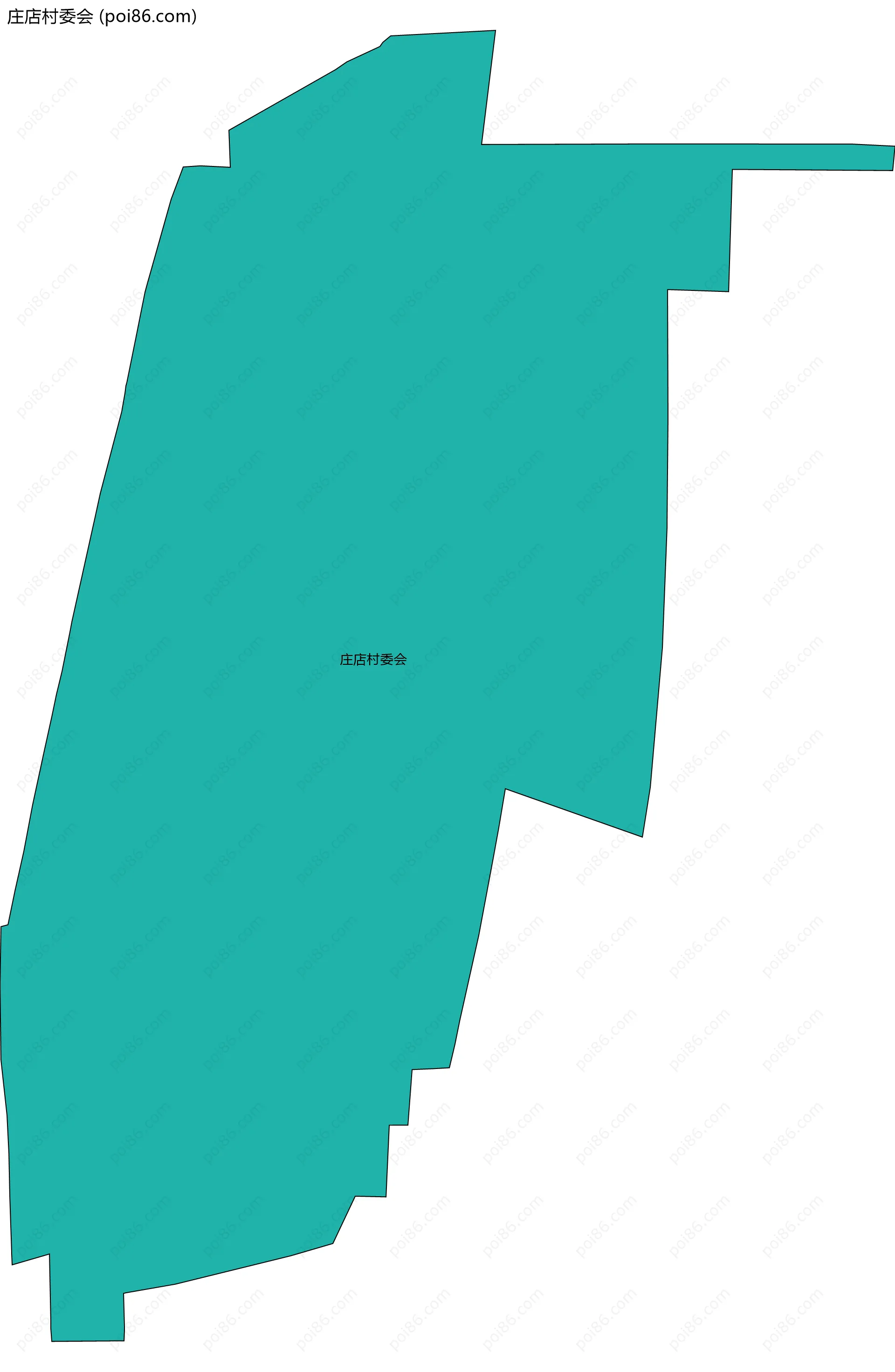 庄店村委会边界地图