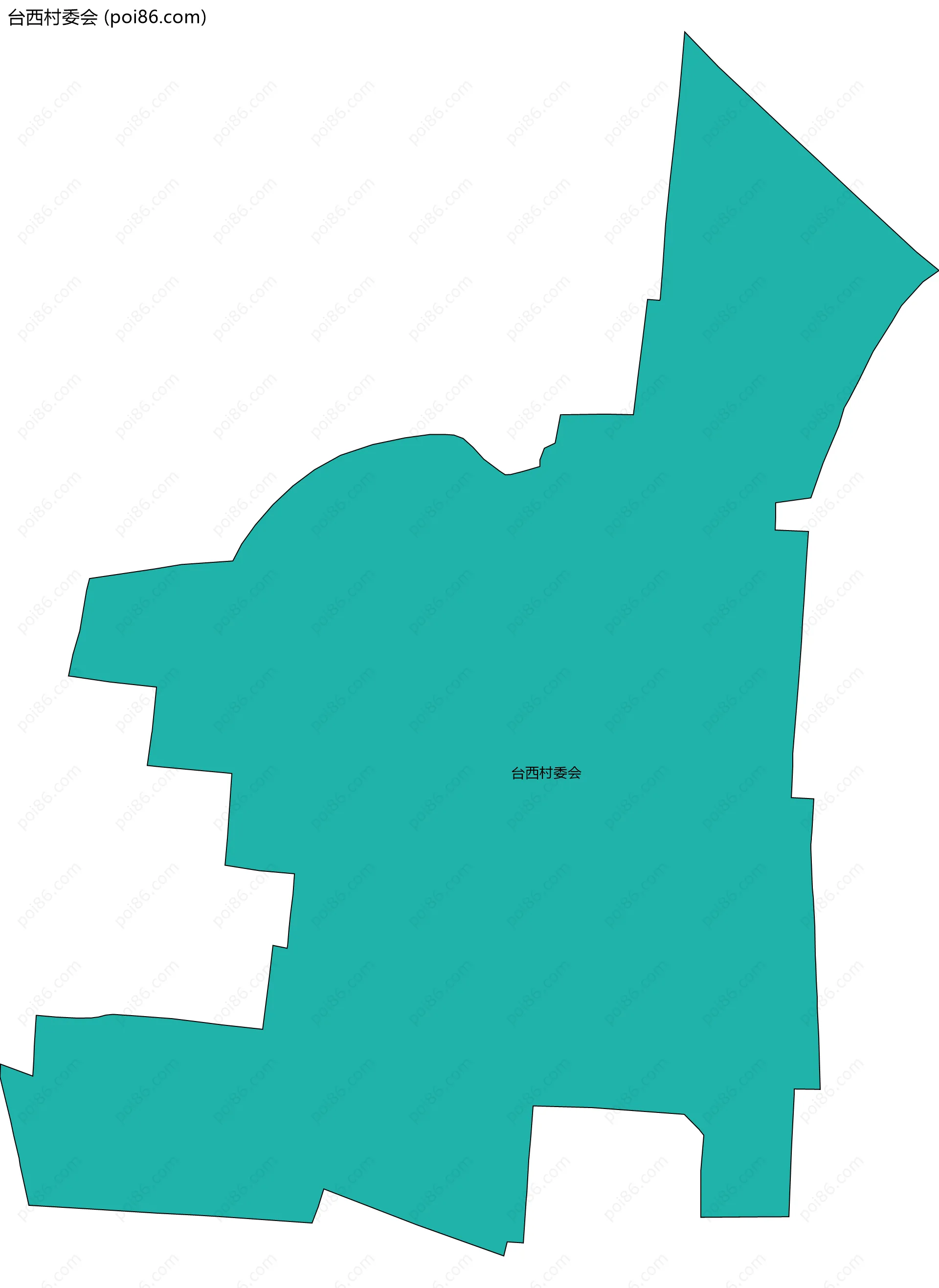 台西村委会边界地图