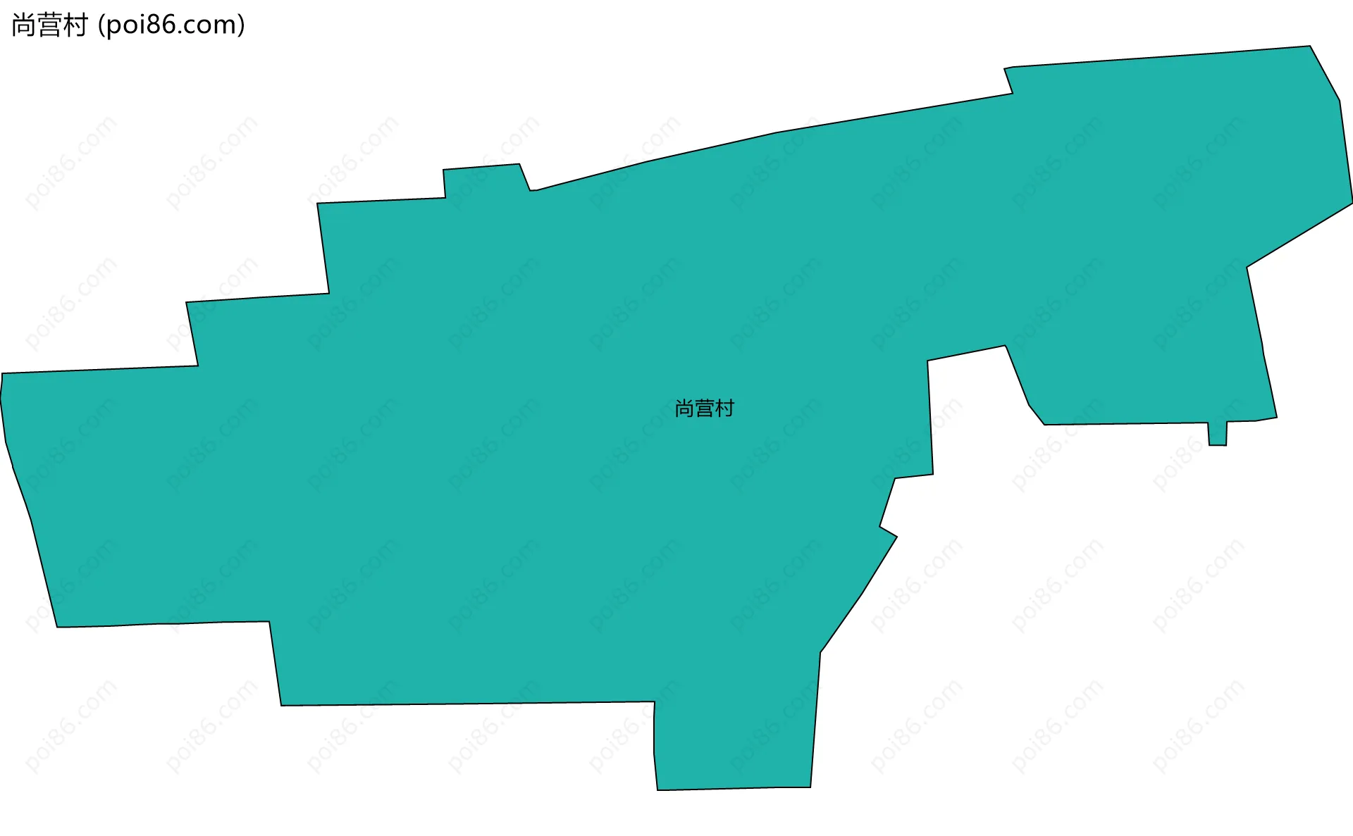 尚营村边界地图