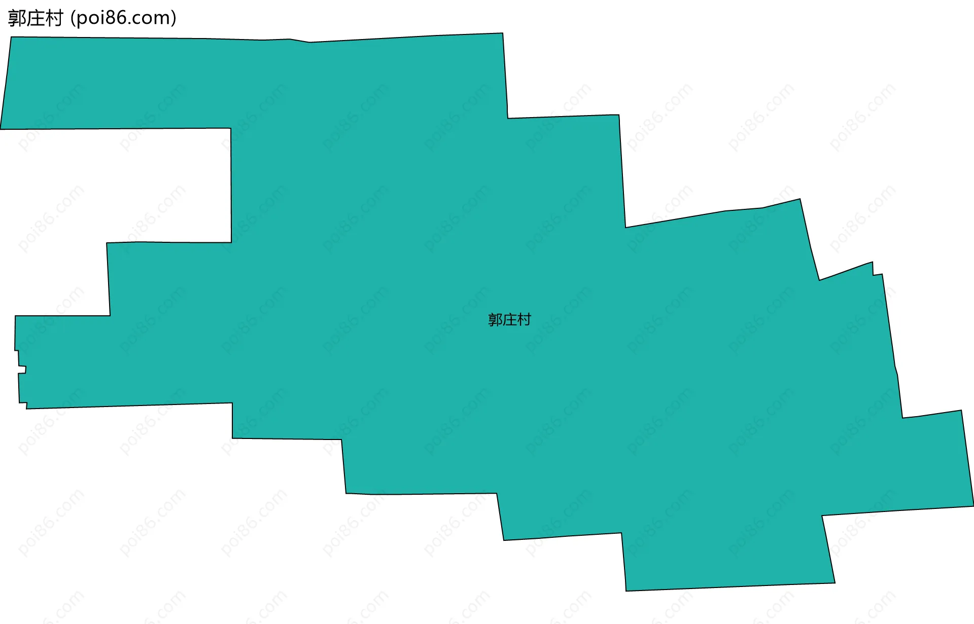 郭庄村边界地图