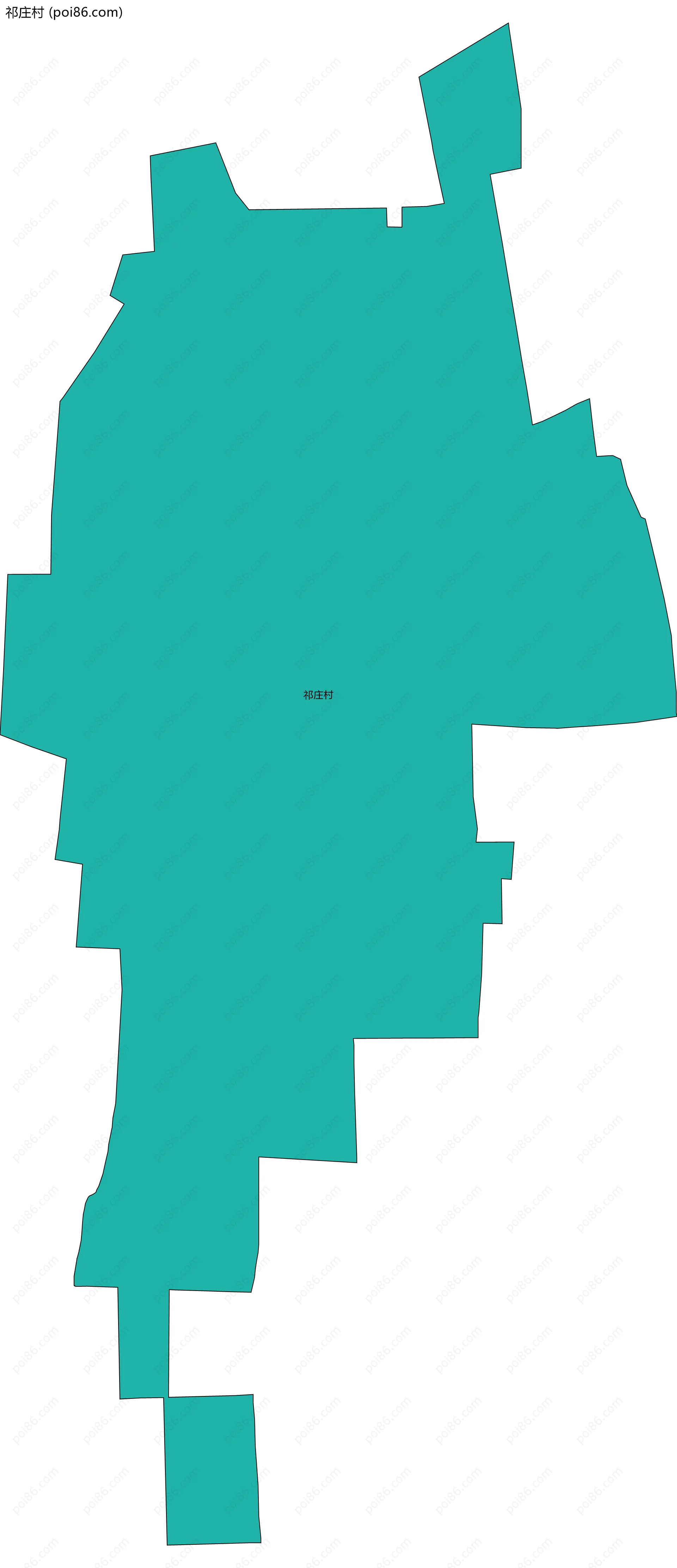 祁庄村边界地图