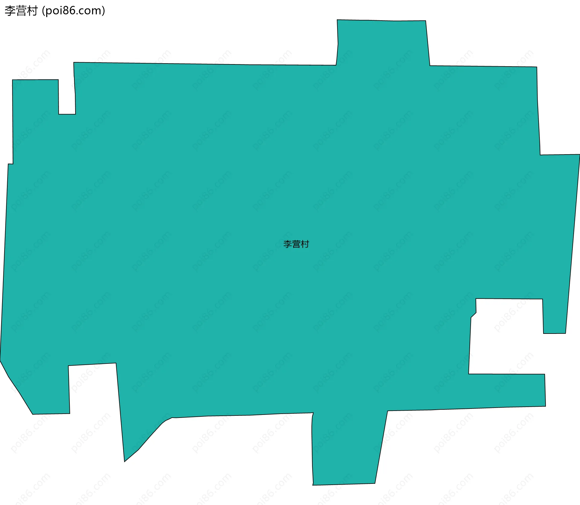 李营村边界地图
