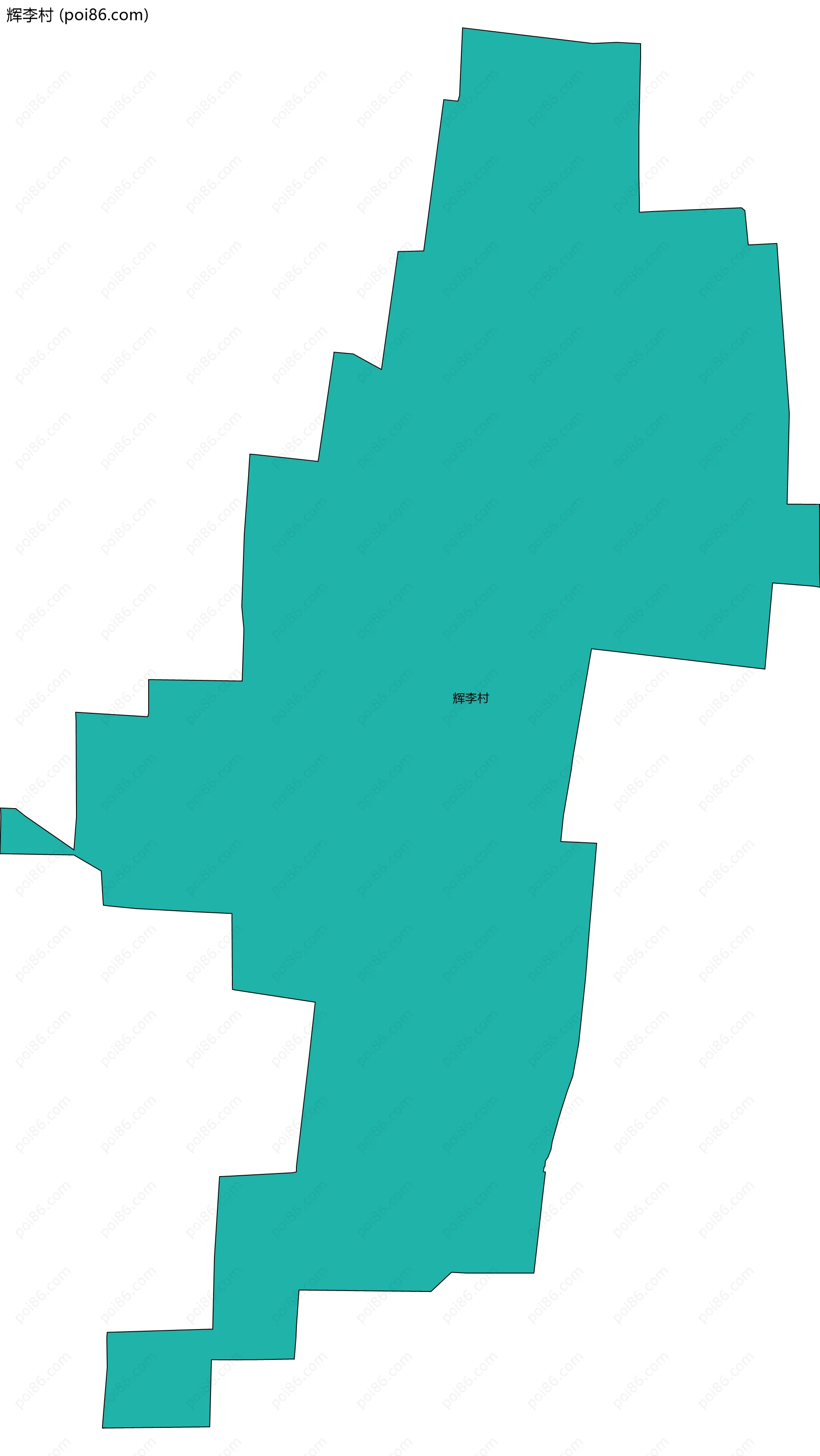 辉李村边界地图