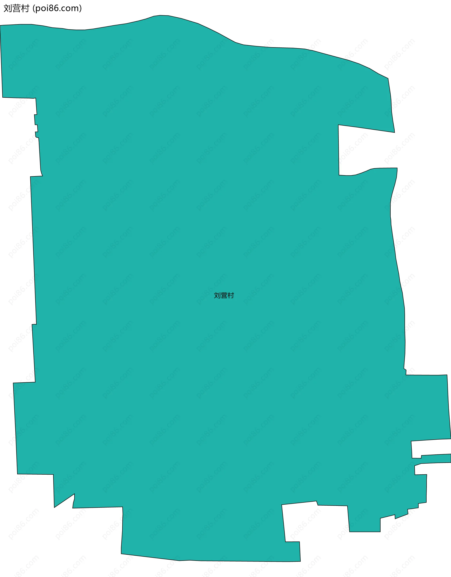 刘营村边界地图