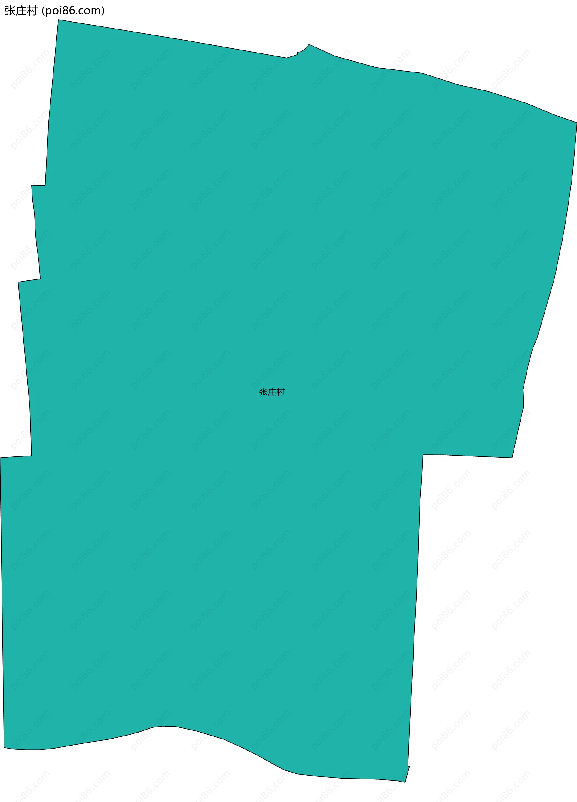 张庄村边界地图