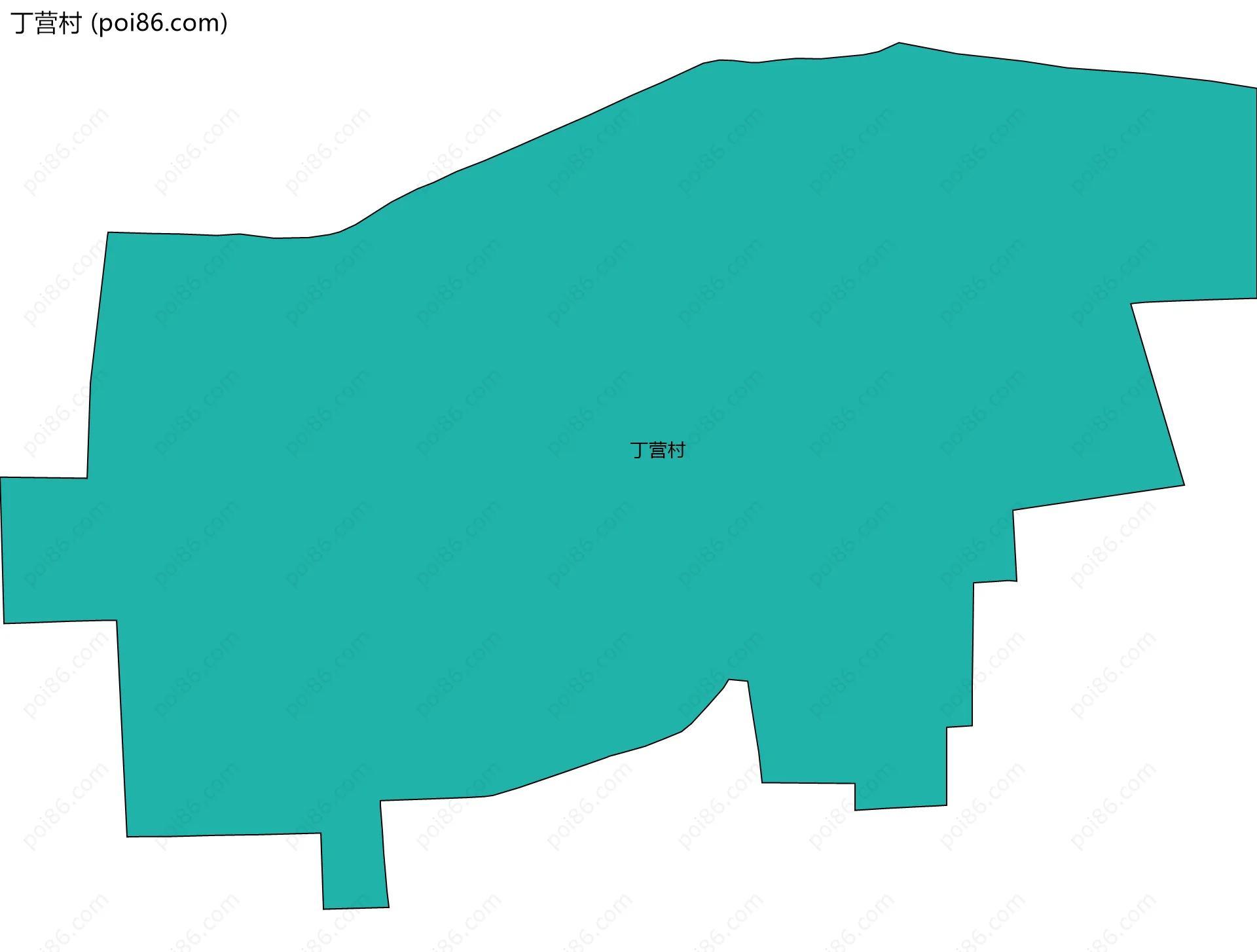 丁营村边界地图
