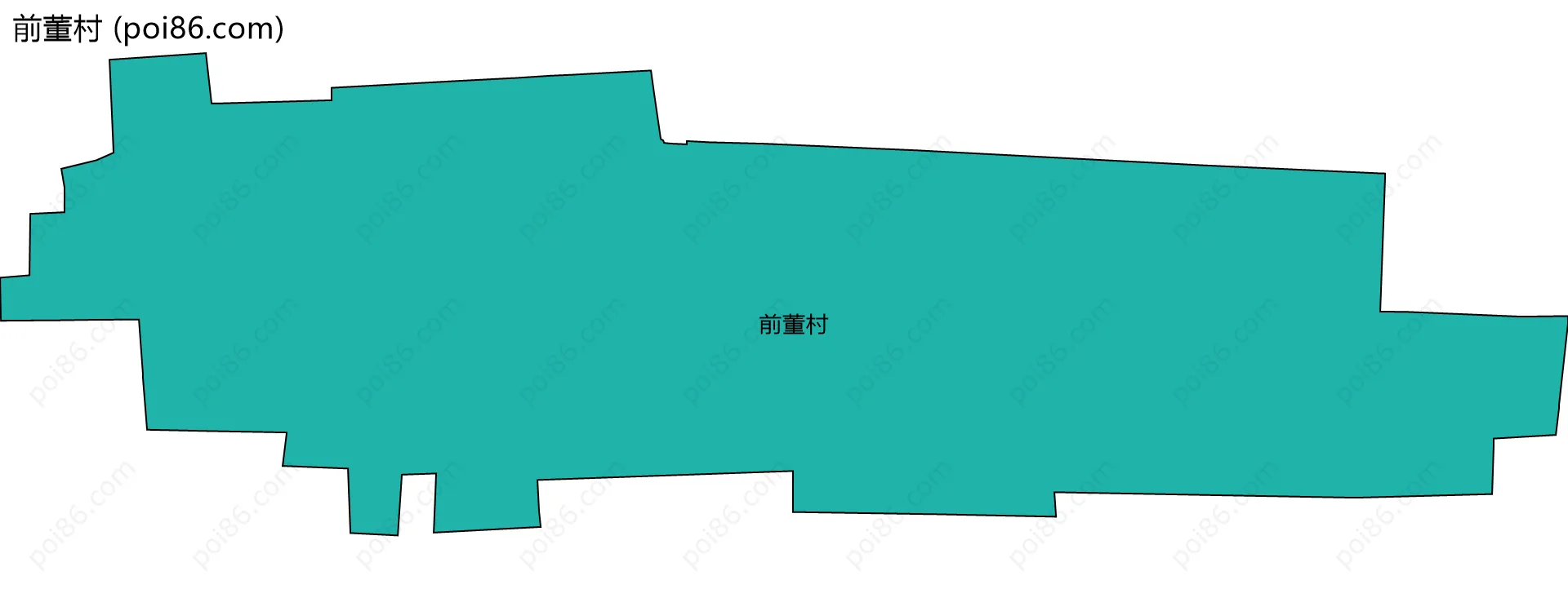 前董村边界地图