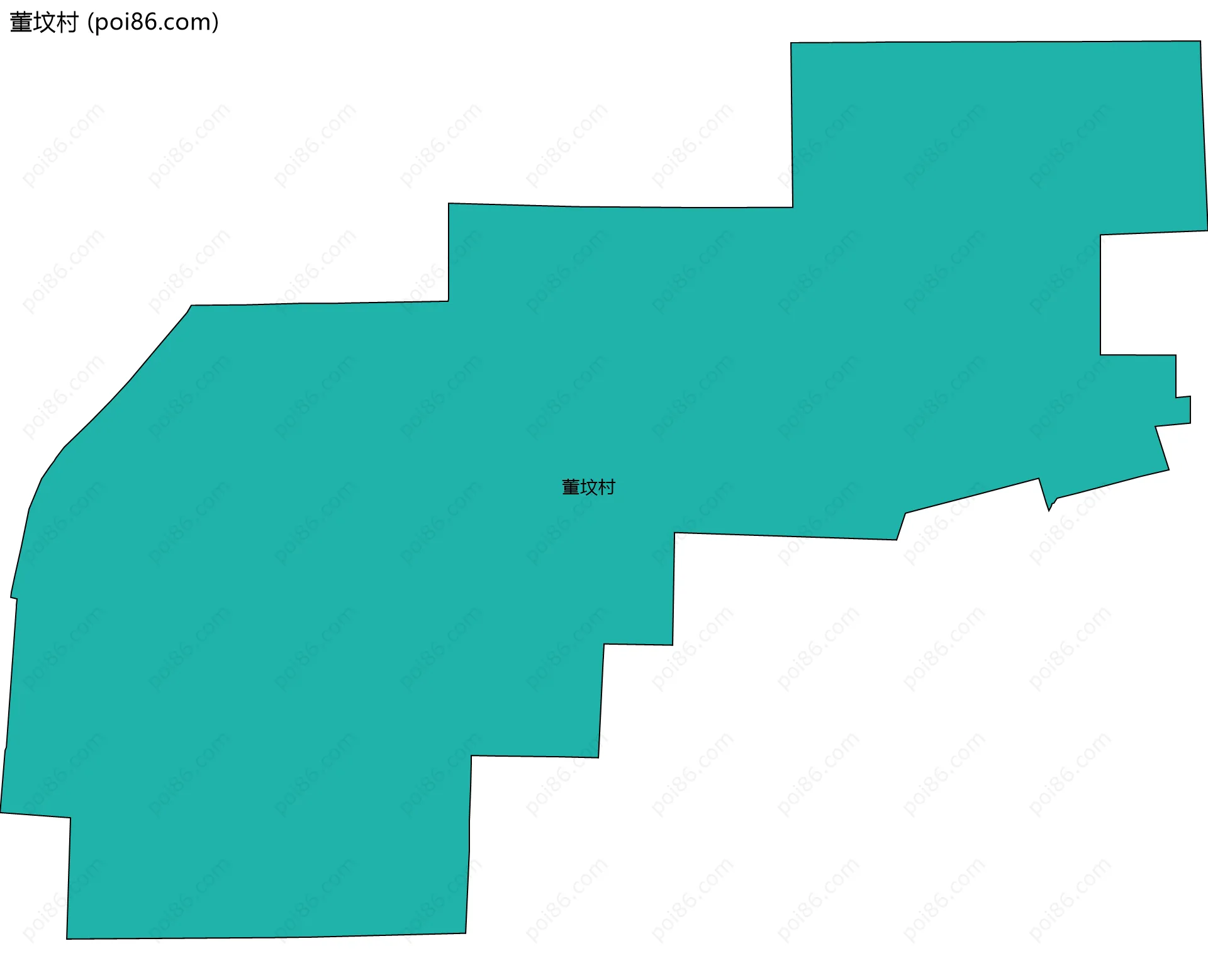 董坟村边界地图
