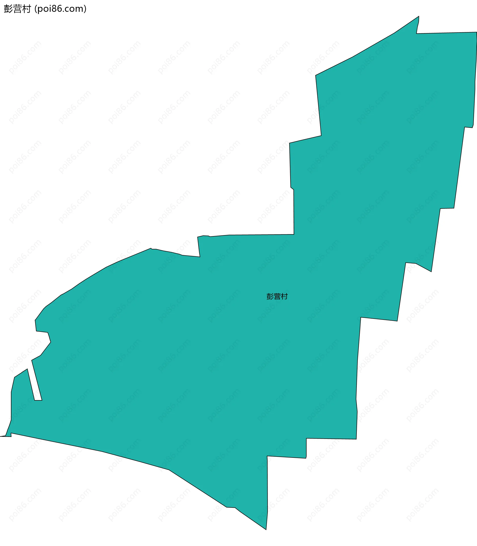 彭营村边界地图