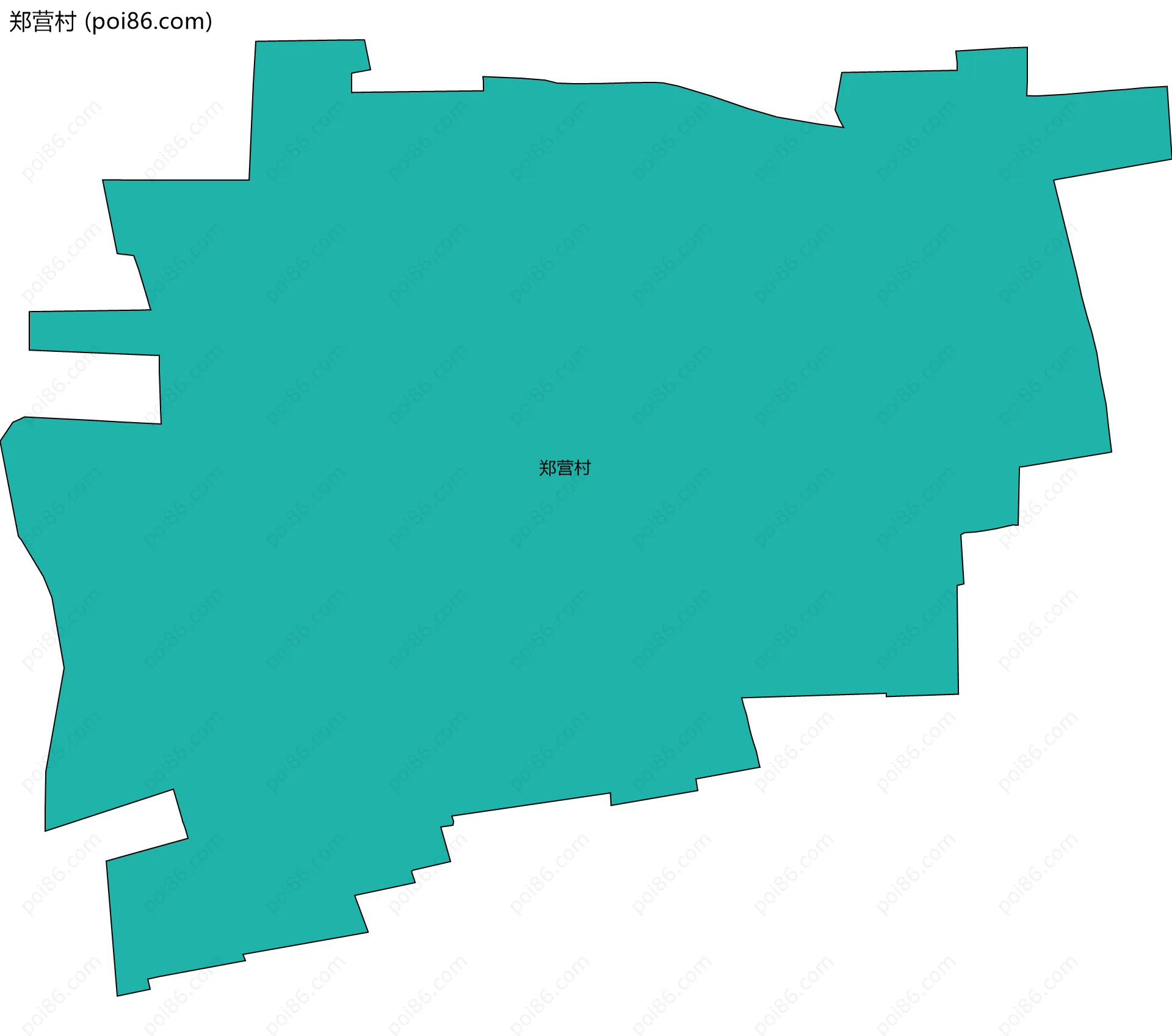 郑营村边界地图