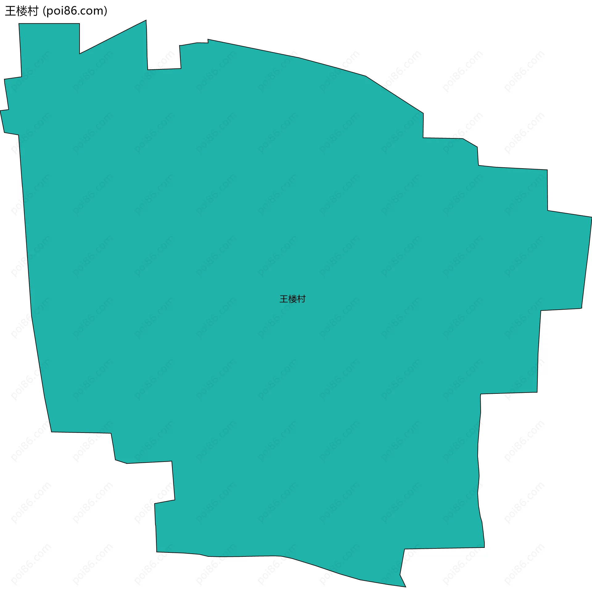 王楼村边界地图