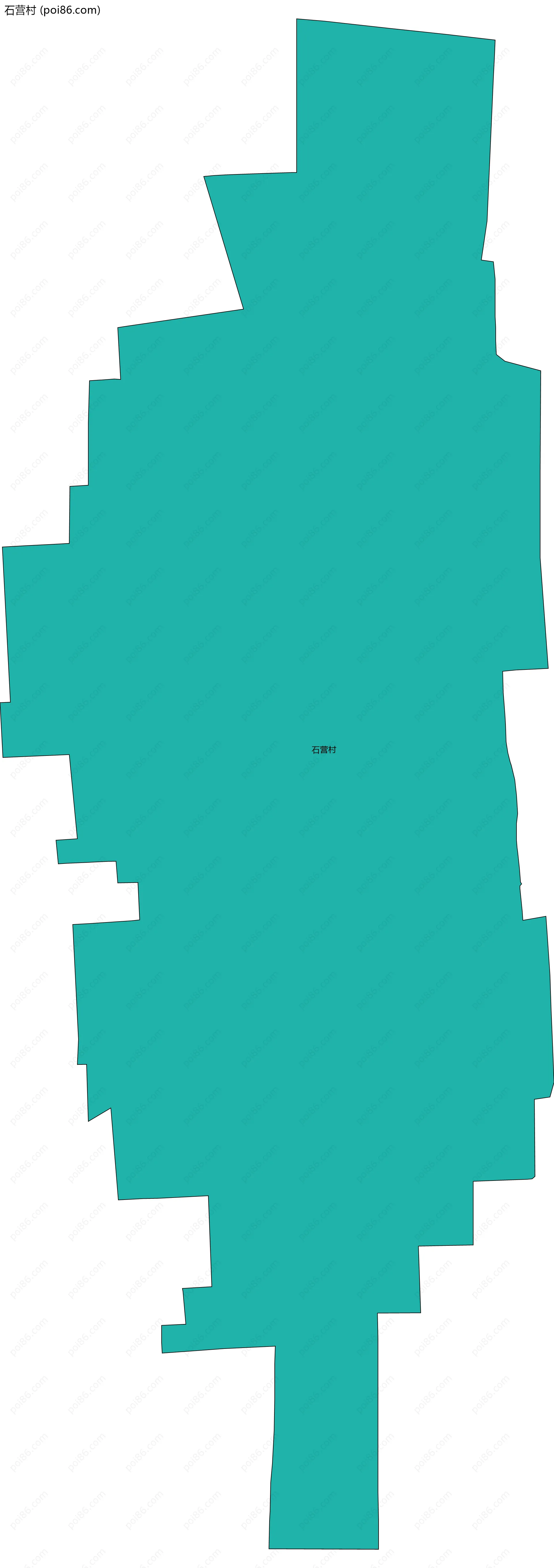 石营村边界地图