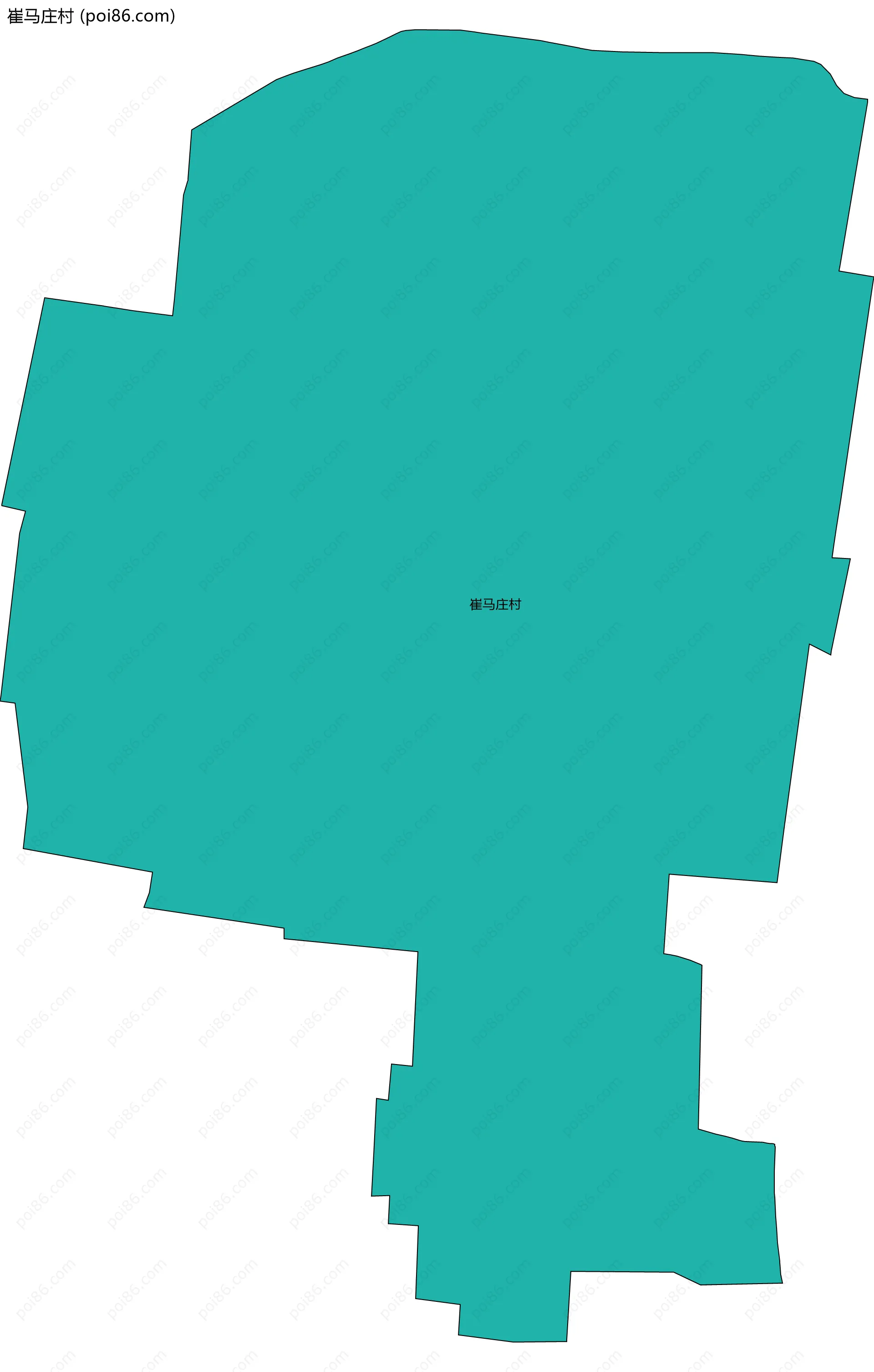 崔马庄村边界地图