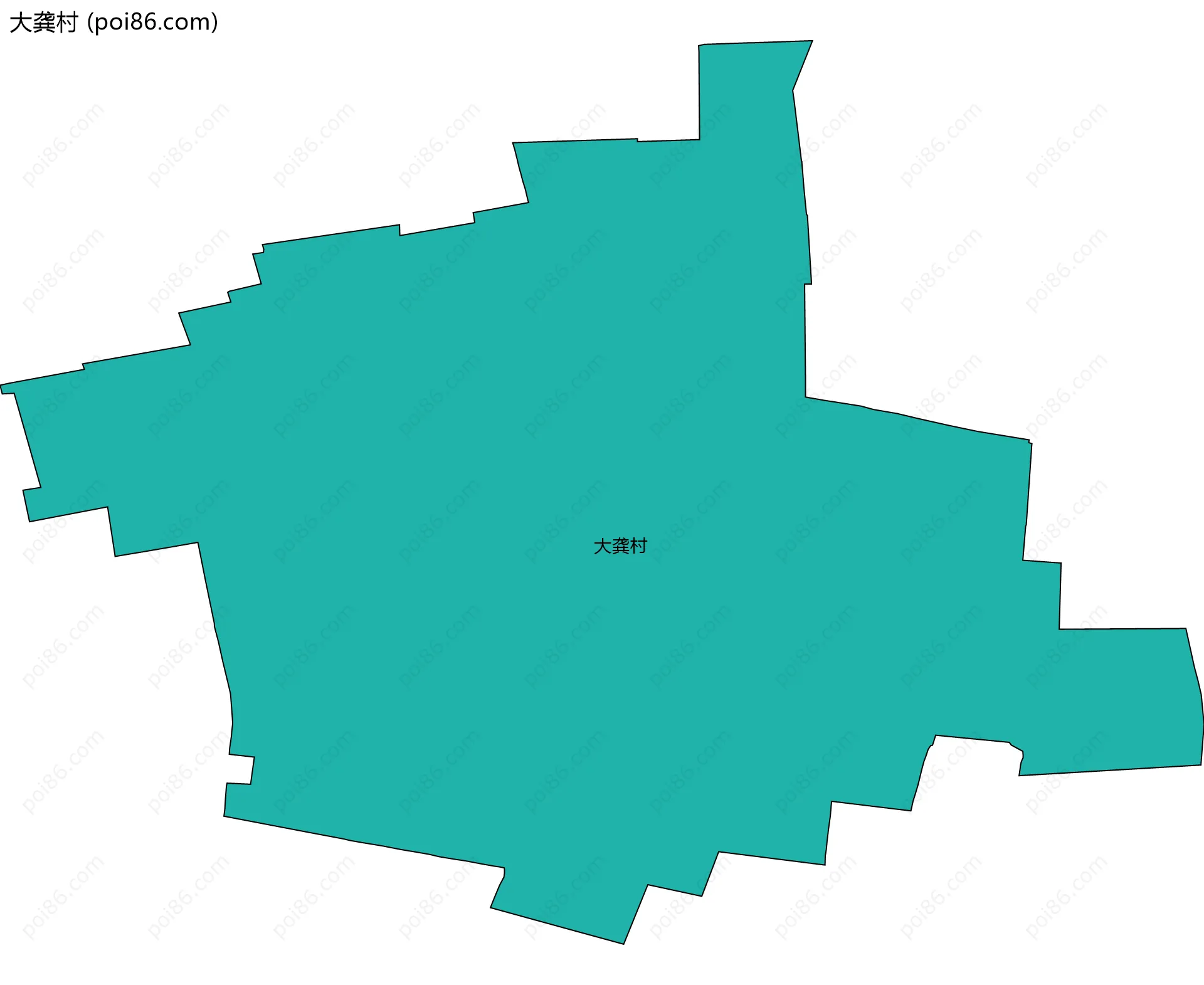 大龚村边界地图