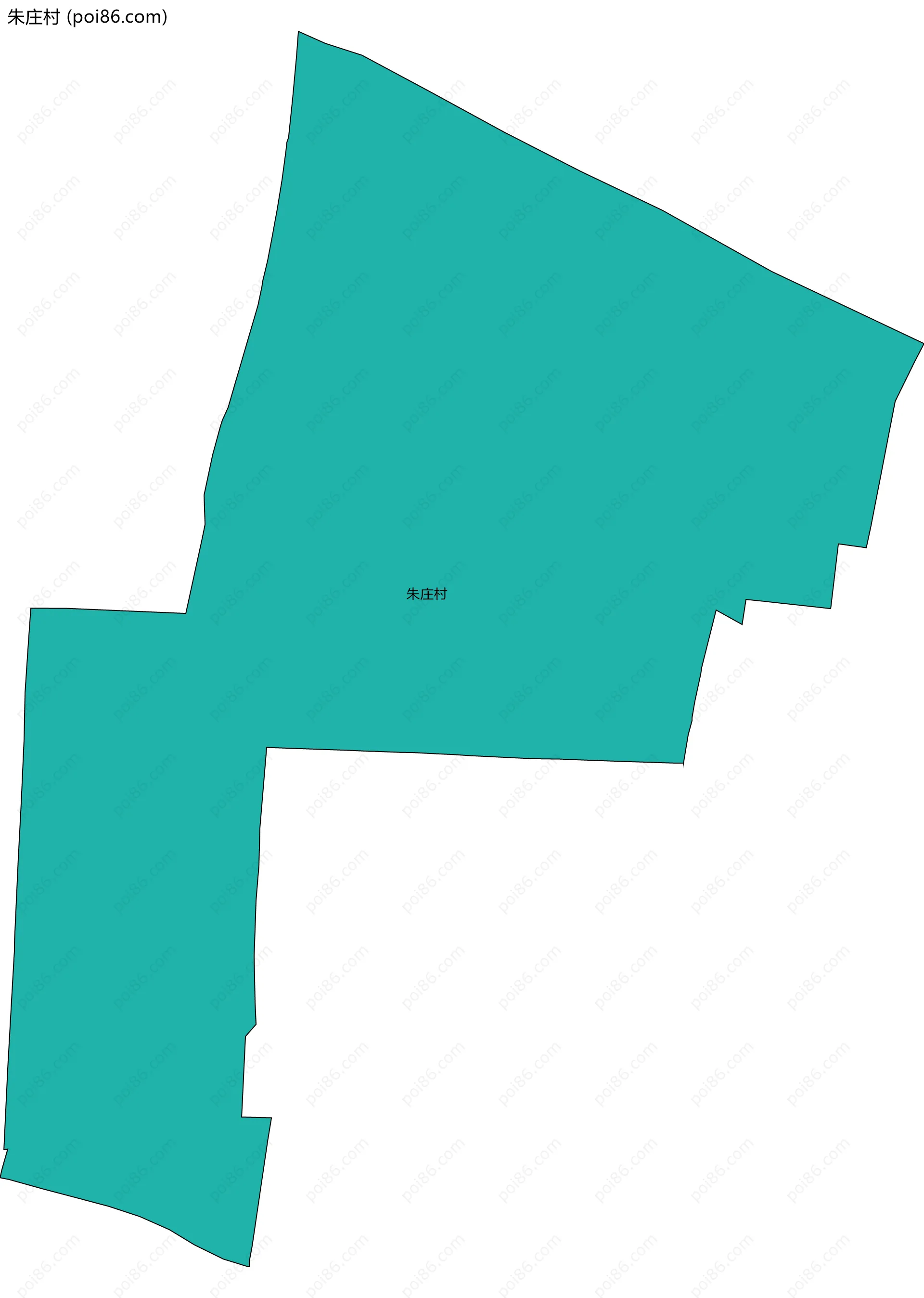 朱庄村边界地图