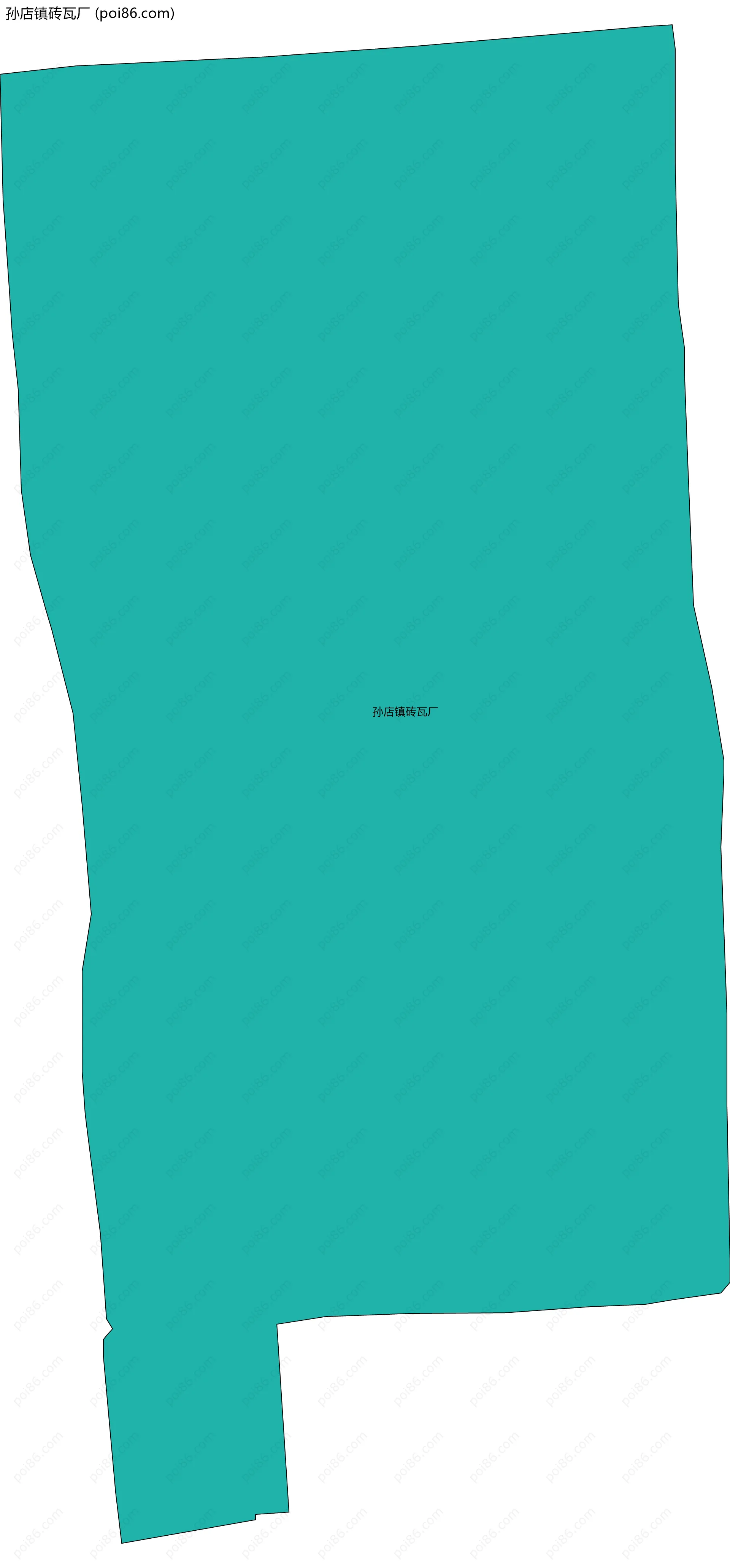 孙店镇砖瓦厂边界地图