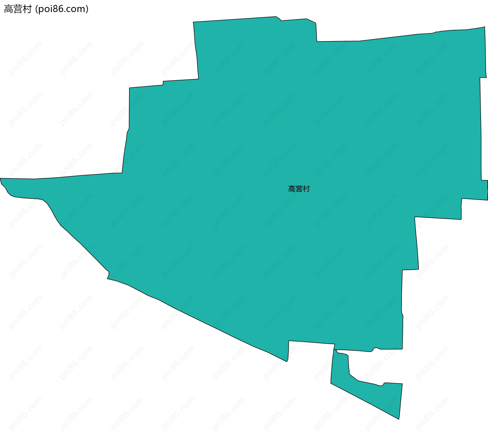 高营村边界地图