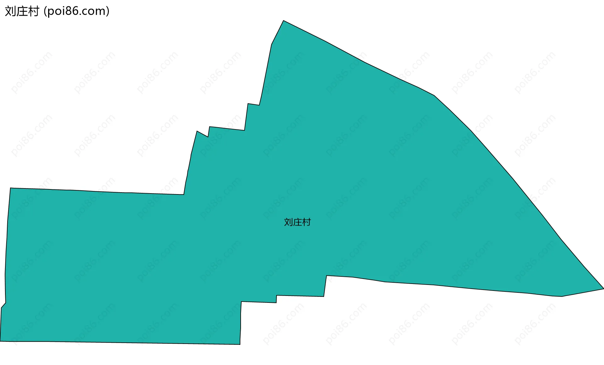 刘庄村边界地图