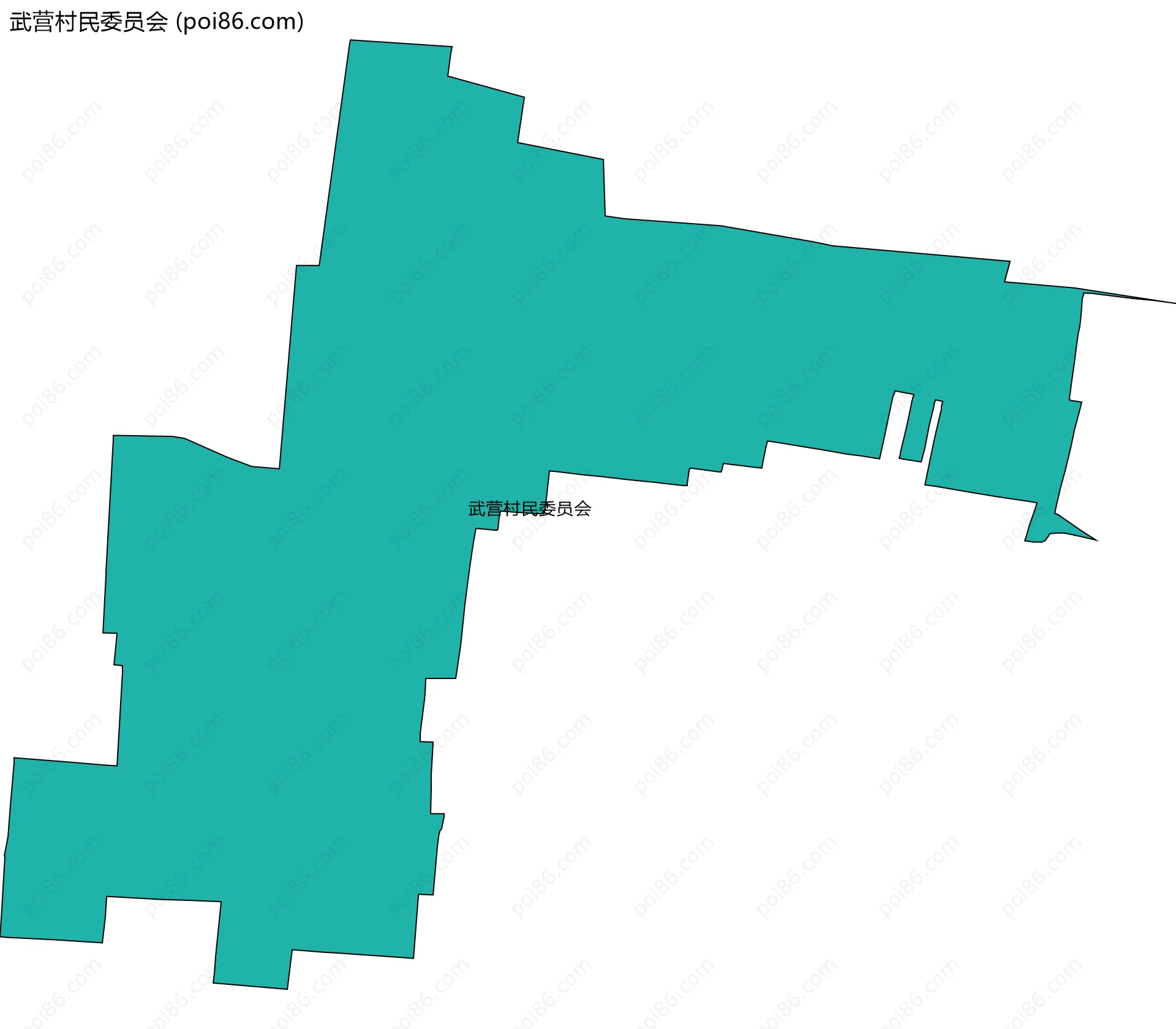 武营村民委员会边界地图