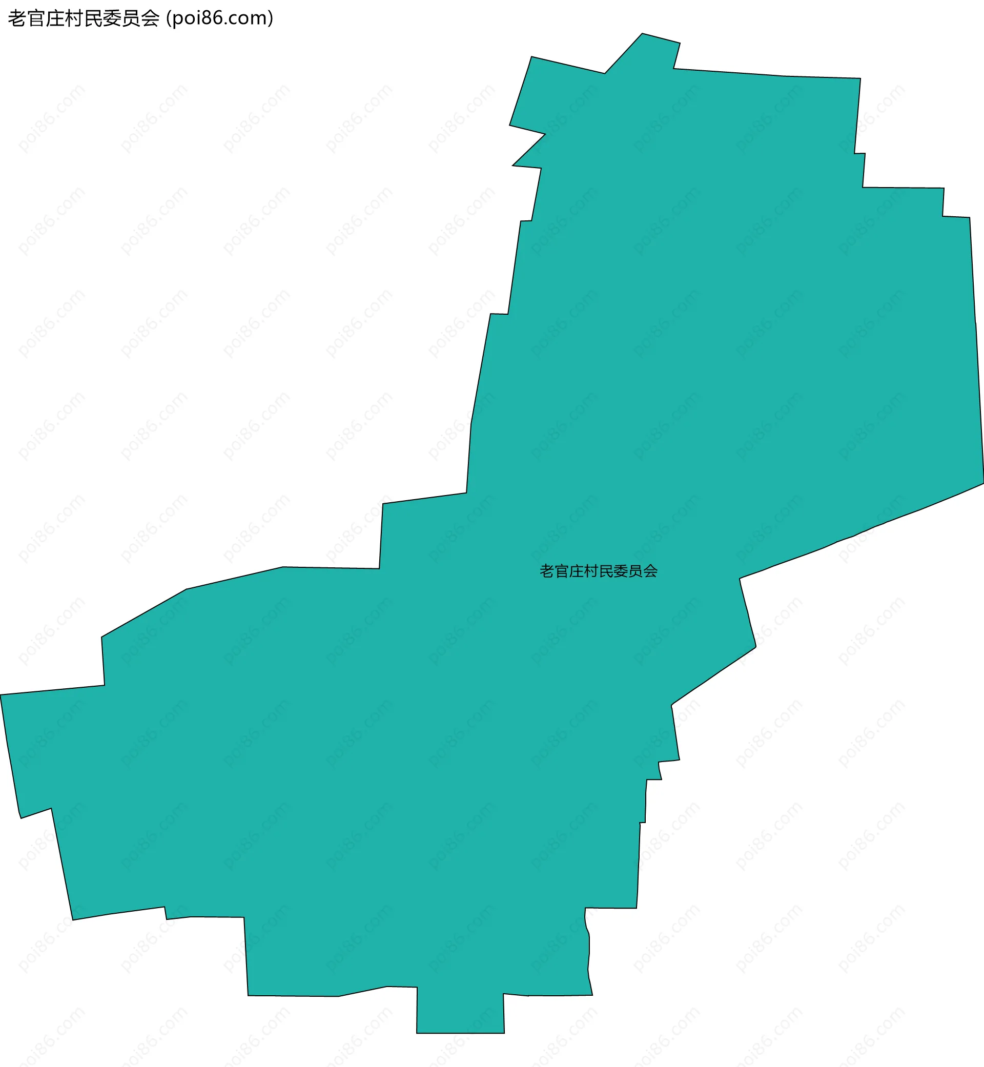 老官庄村民委员会边界地图