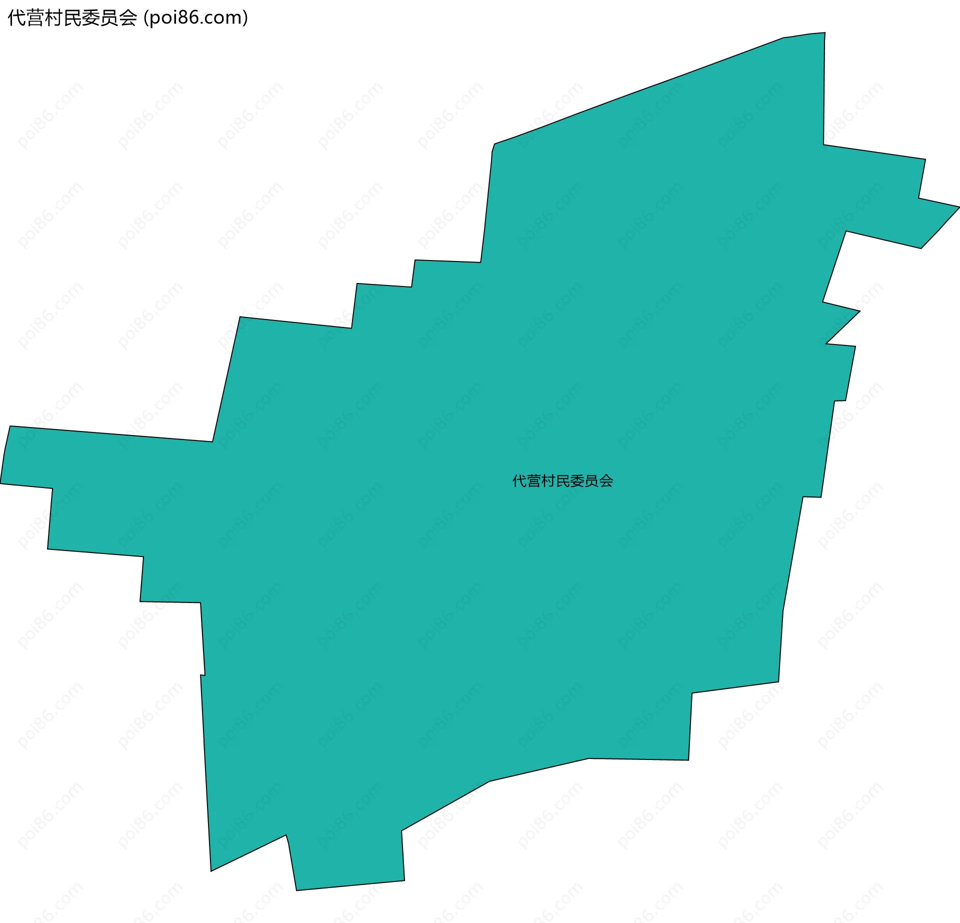 代营村民委员会边界地图