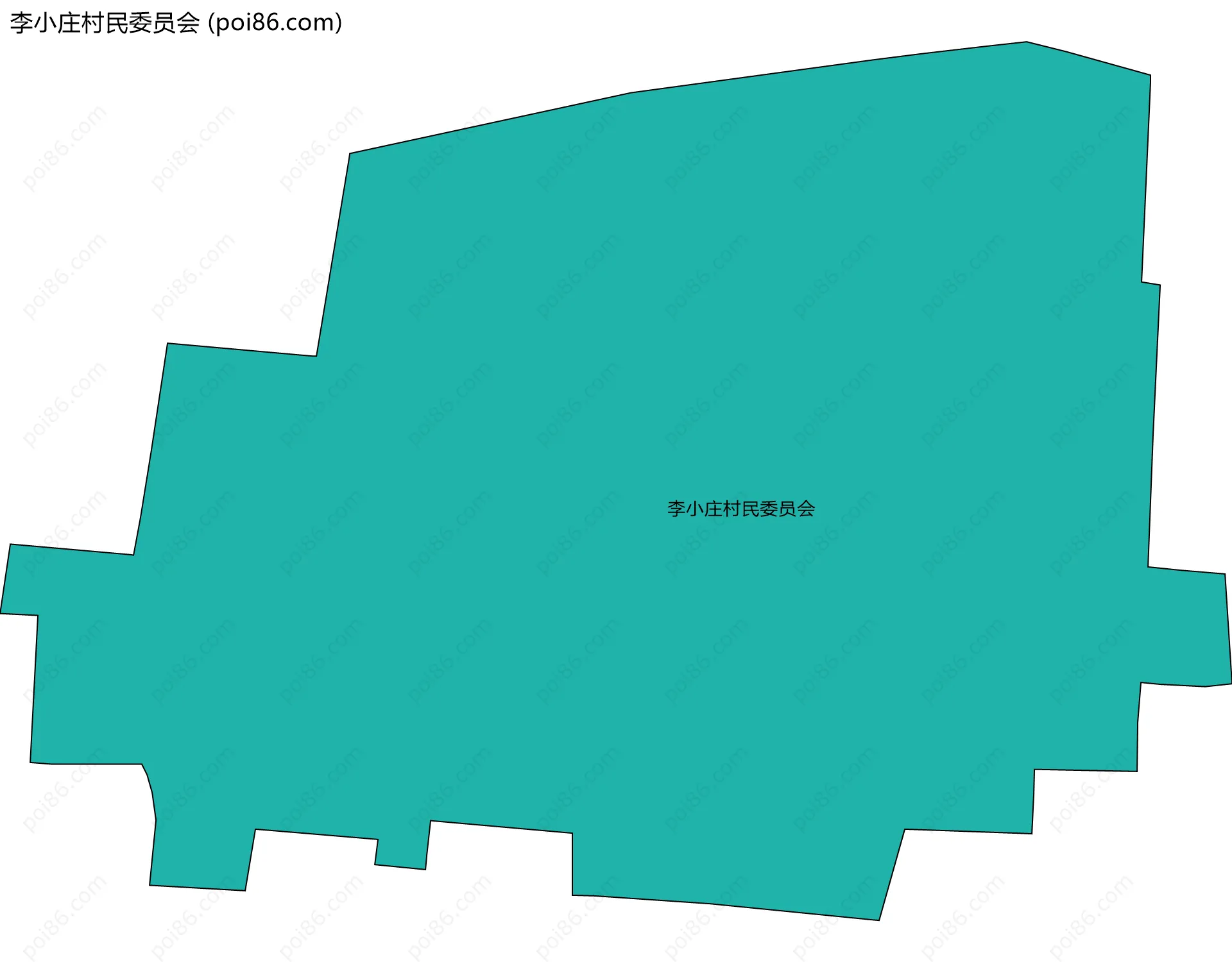 李小庄村民委员会边界地图