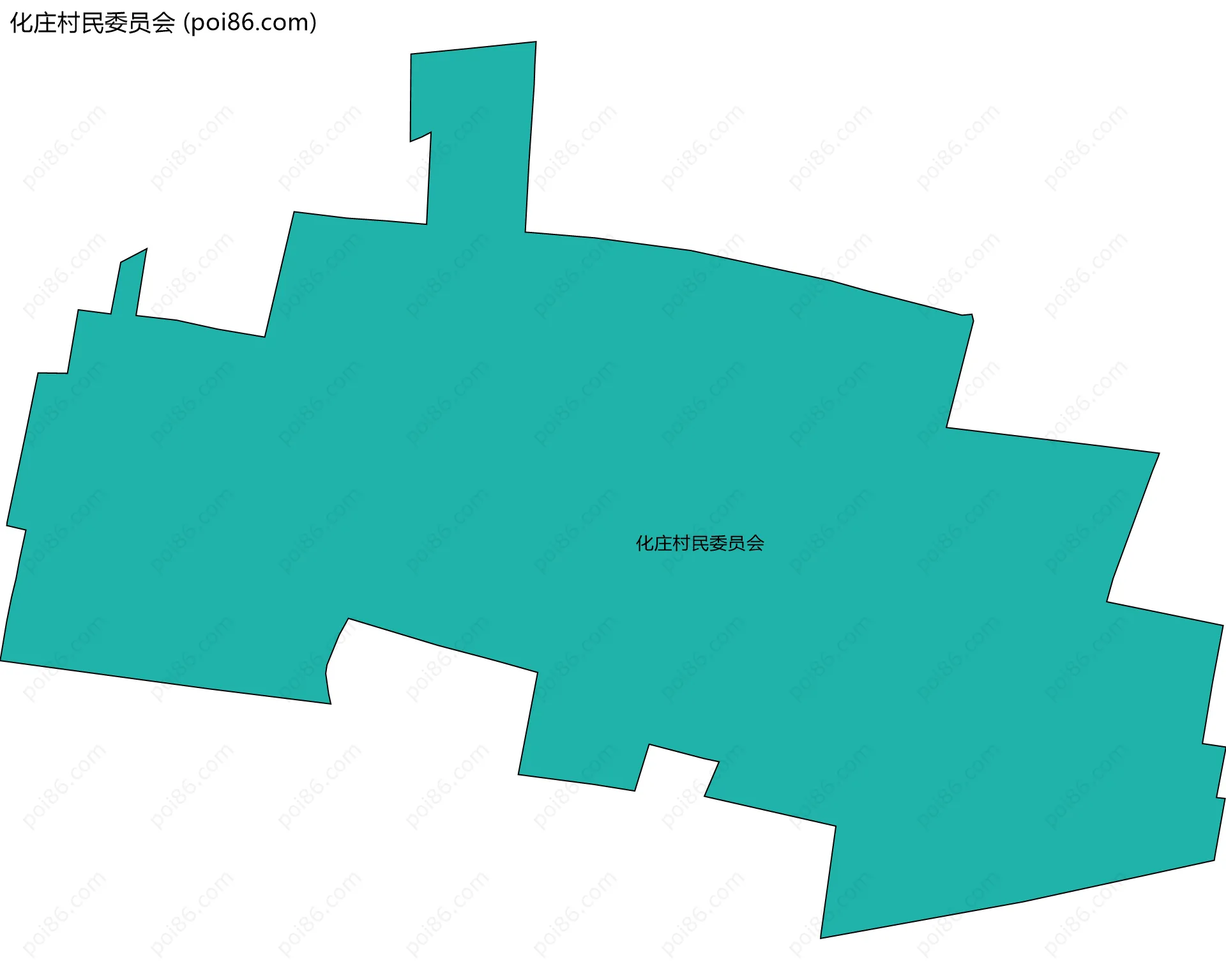 化庄村民委员会边界地图