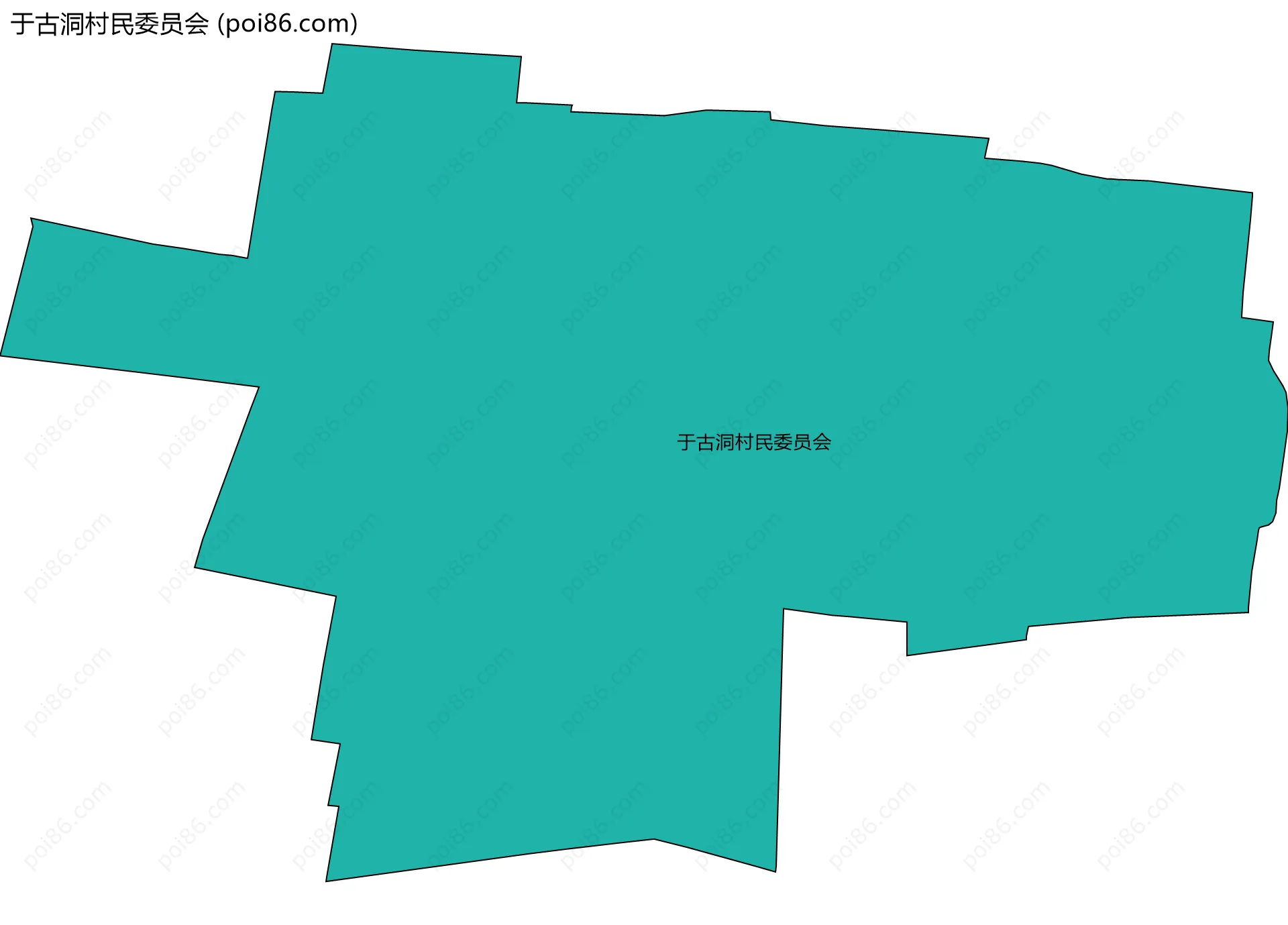 于古洞村民委员会边界地图